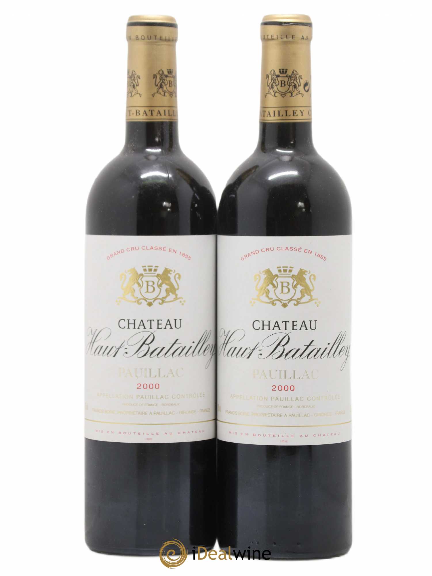 Château Haut Batailley 5ème Grand Cru Classé 2000 - Lot de 2 bouteilles - 0