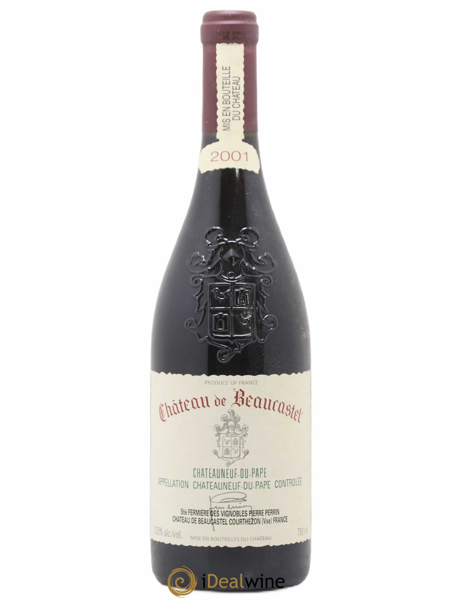 Châteauneuf-du-Pape Château de Beaucastel Famille Perrin 2001 - Lot de 1 bouteille - 0