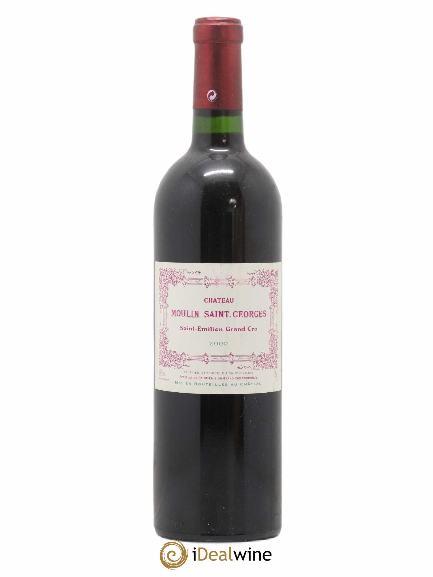 Château Moulin Saint Georges 2000 - Lot de 1 bouteille - 0