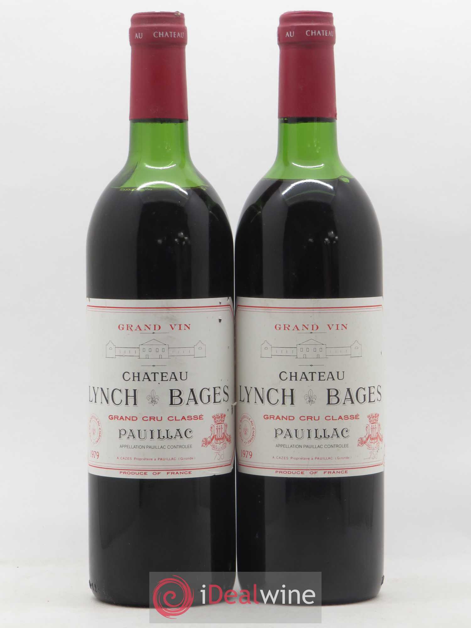 Château Lynch Bages 5ème Grand Cru Classé 1979 - Lot de 2 bouteilles - 0