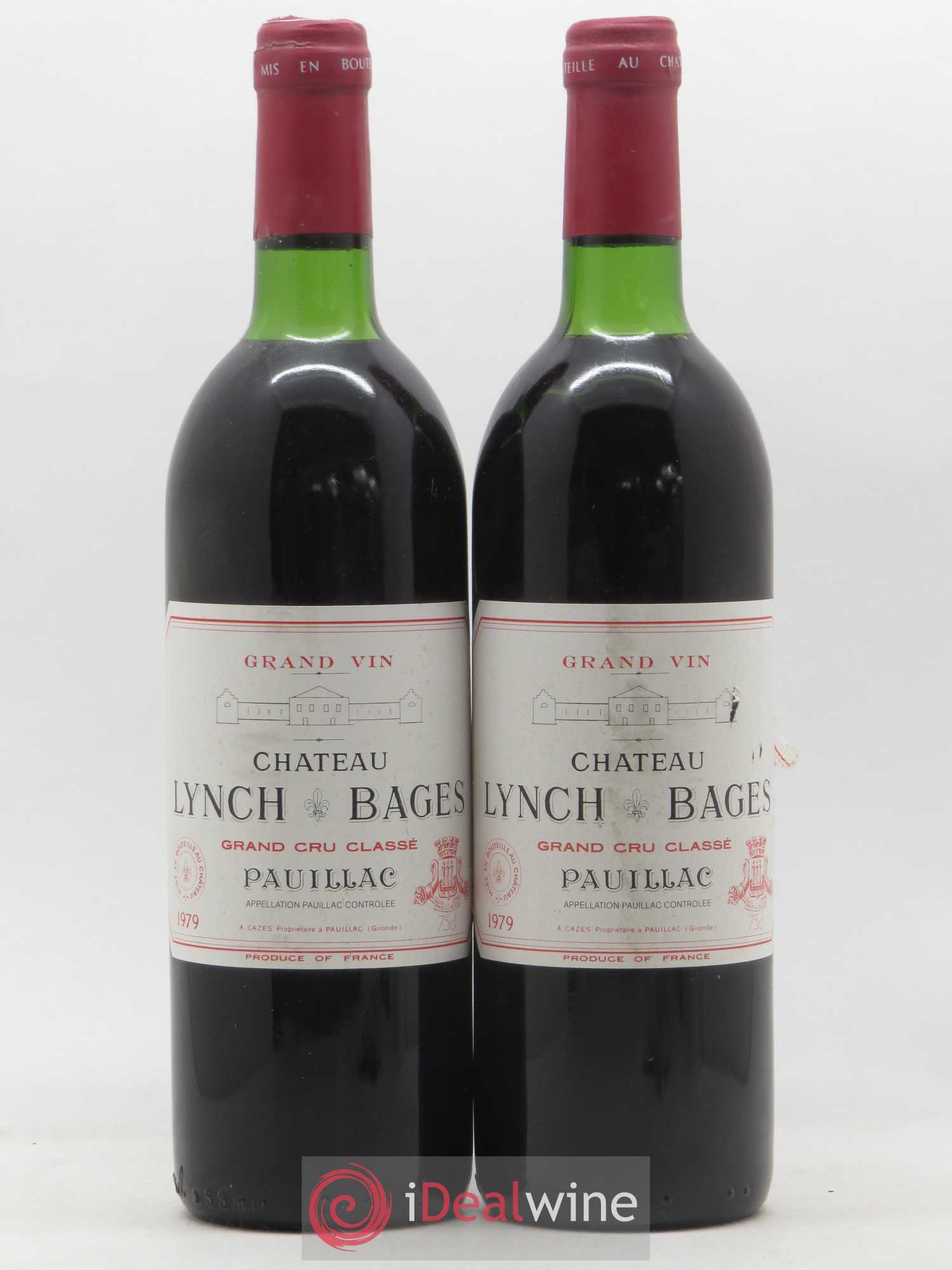 Château Lynch Bages 5ème Grand Cru Classé 1979 - Lot de 2 bouteilles - 0