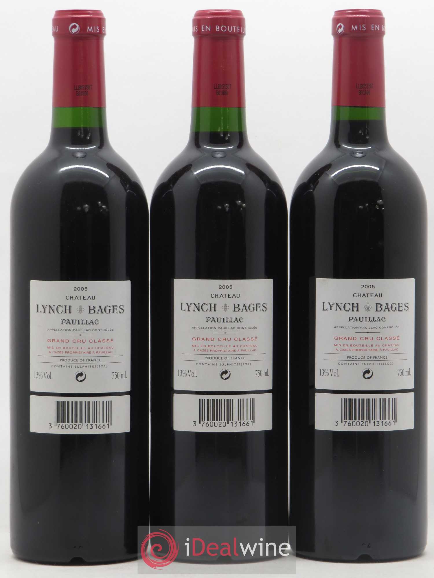 Château Lynch Bages 5ème Grand Cru Classé 2005 - Lot de 6 bouteilles - 2