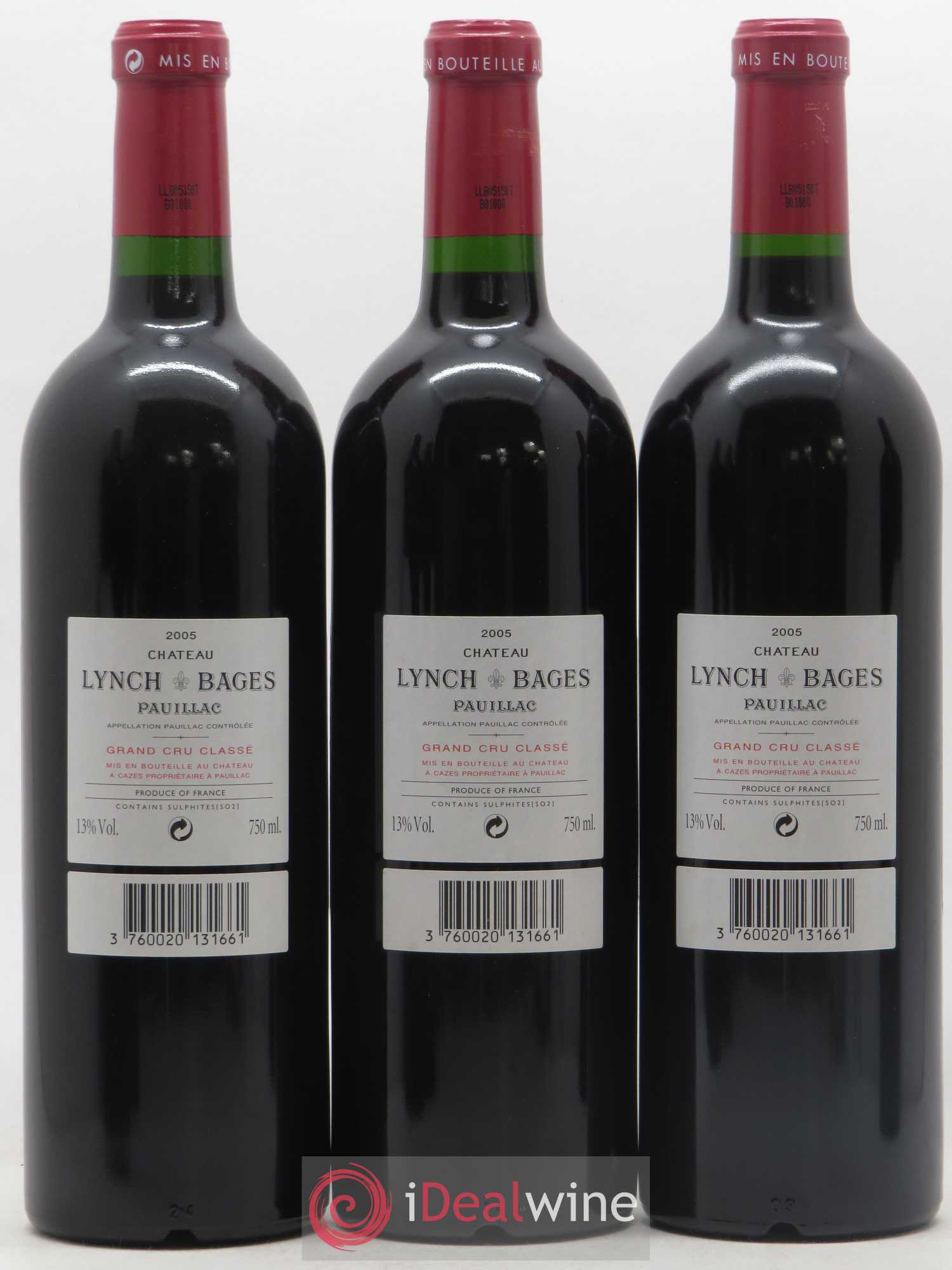 Château Lynch Bages 5ème Grand Cru Classé 2005 - Lot de 6 bouteilles - 4