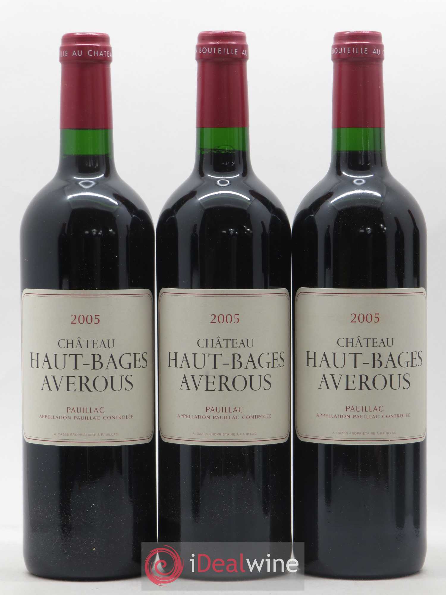 Château Haut Bages Averous Cru Bourgeois 2005 - Lot de 6 bouteilles - 1