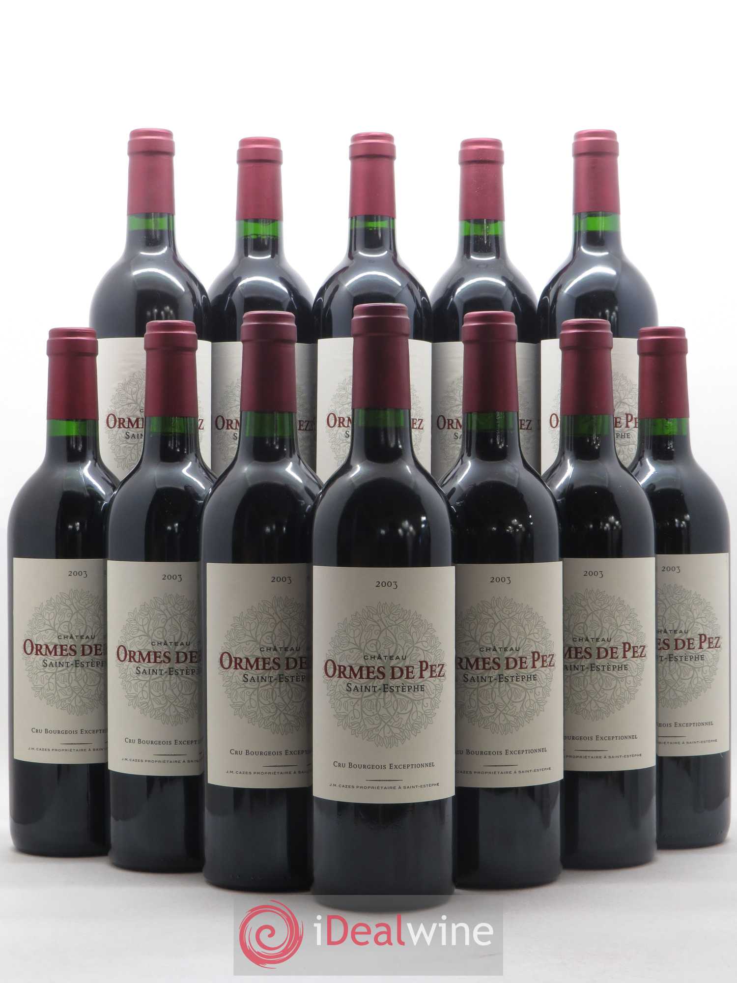 Château les Ormes de Pez 2003 - Lot de 12 bouteilles - 0