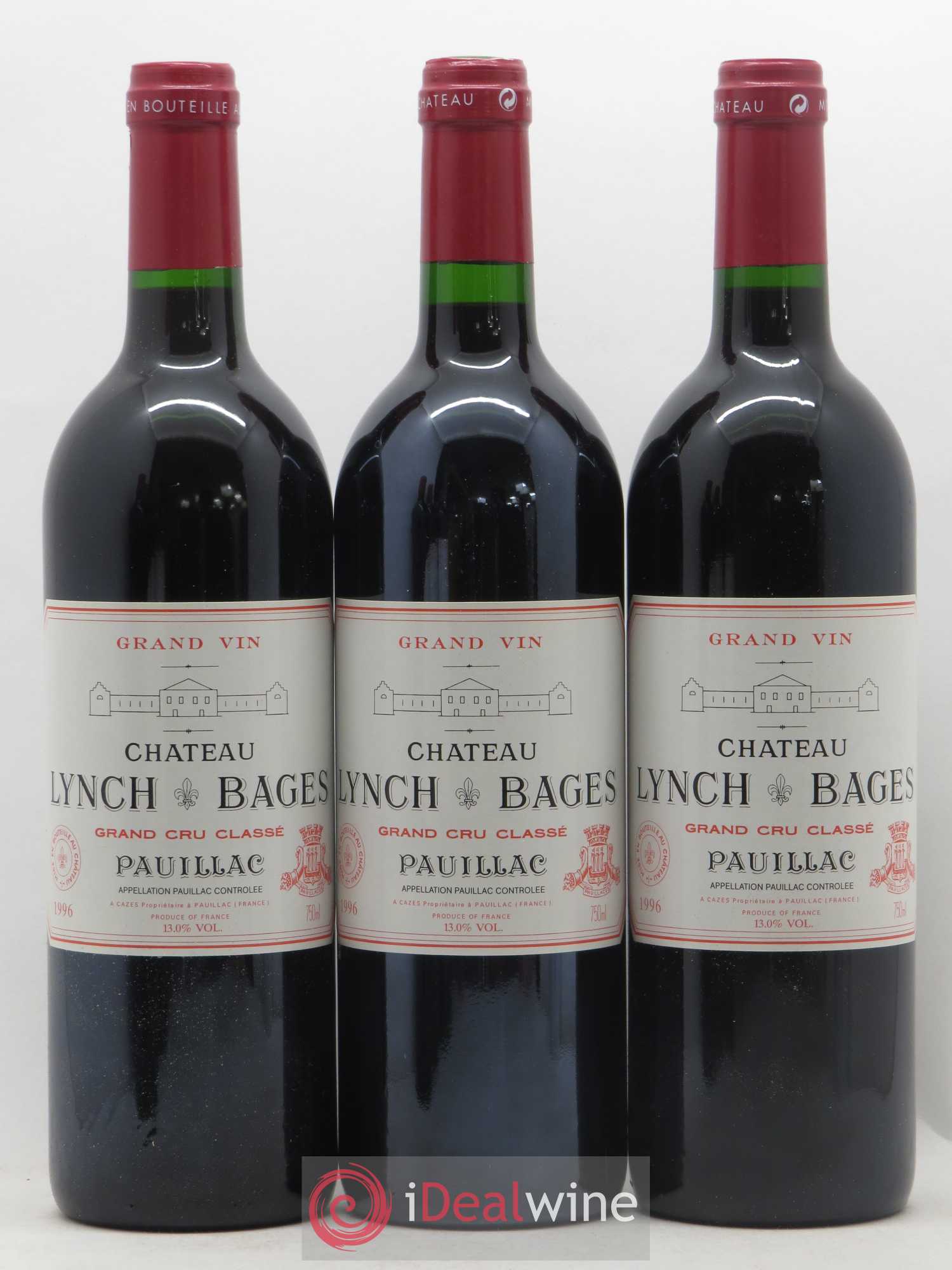 Château Lynch Bages 5ème Grand Cru Classé 1996 - Lot de 12 bouteilles - 2