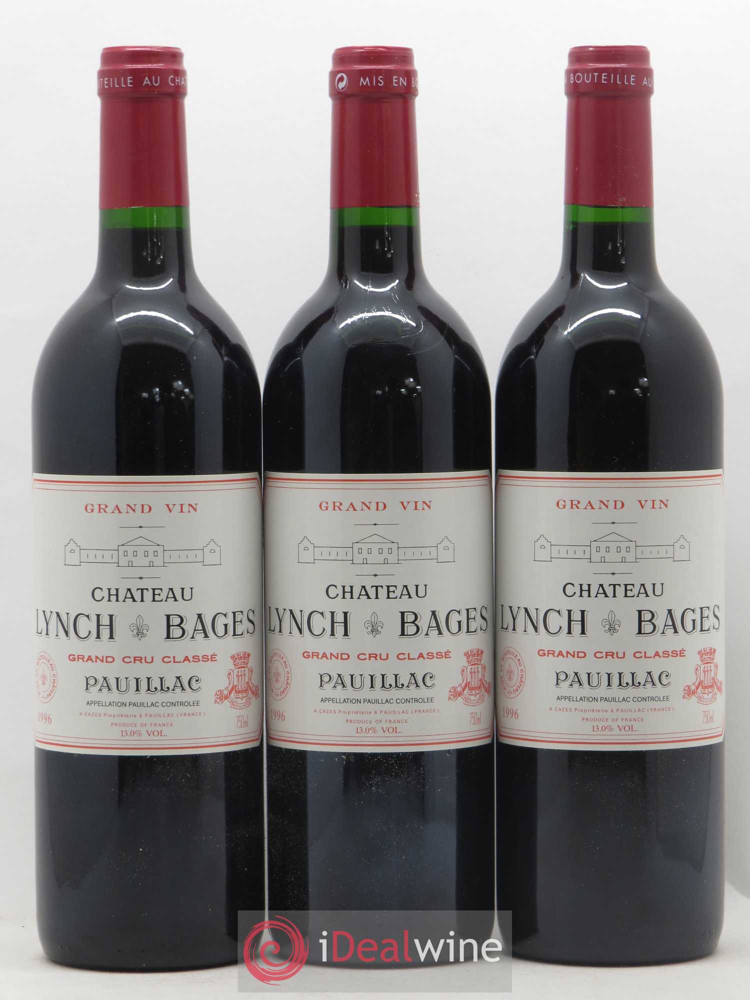 Château Lynch Bages 5ème Grand Cru Classé 1996 - Lot de 12 bouteilles - 3