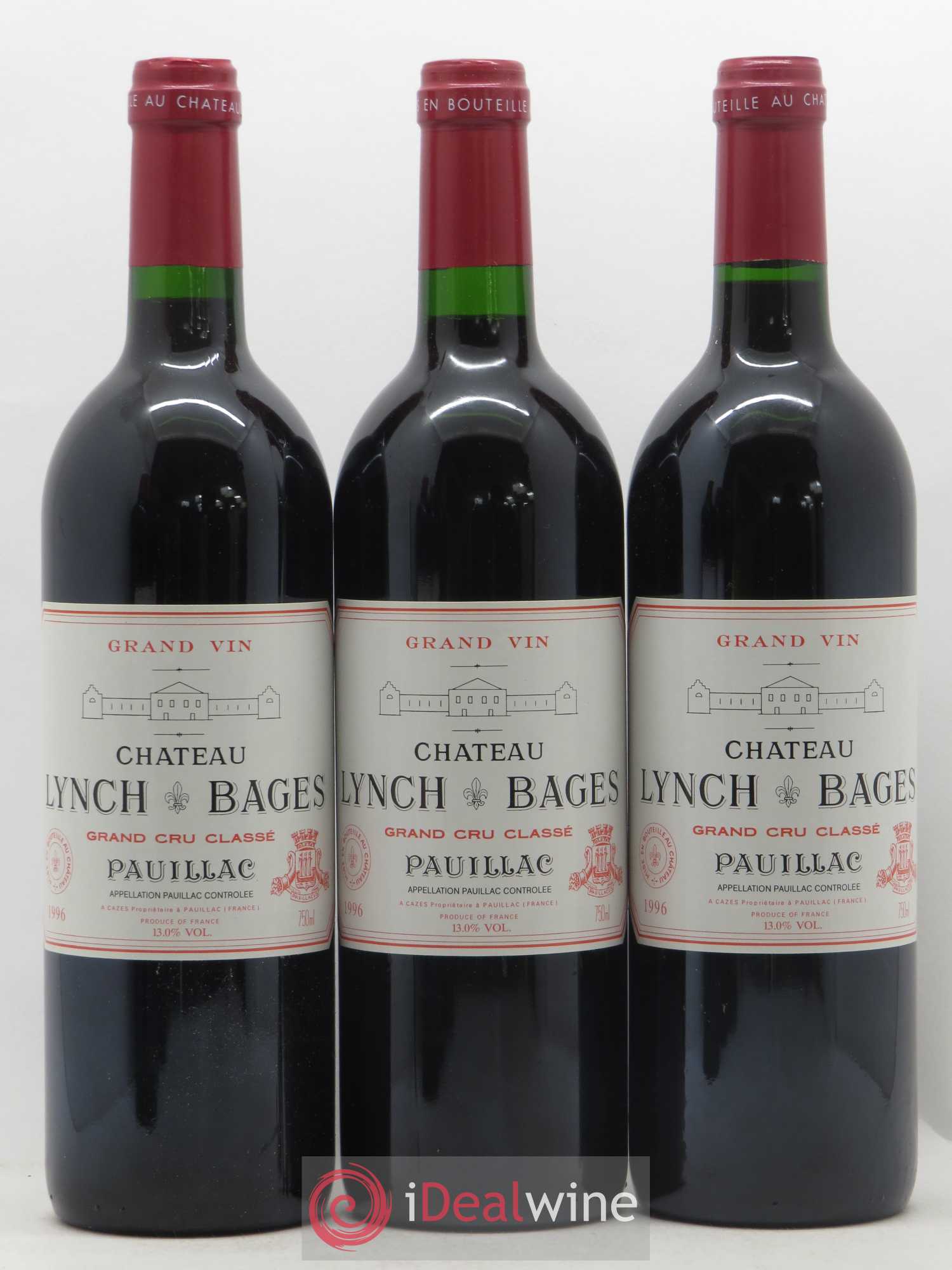 Château Lynch Bages 5ème Grand Cru Classé 1996 - Lot de 12 bouteilles - 4