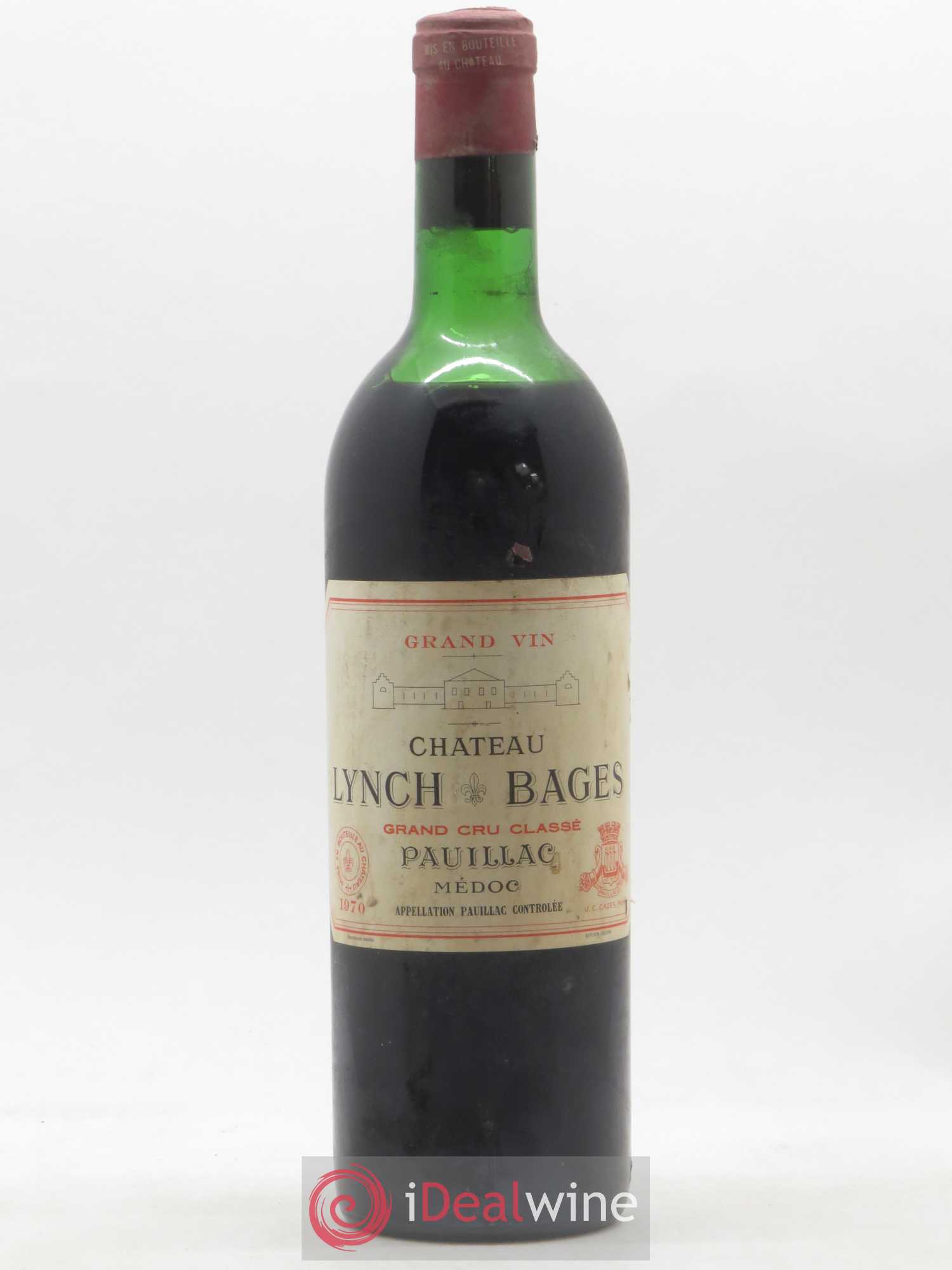 Château Lynch Bages 5ème Grand Cru Classé 1970 - Lot de 1 bouteille - 0