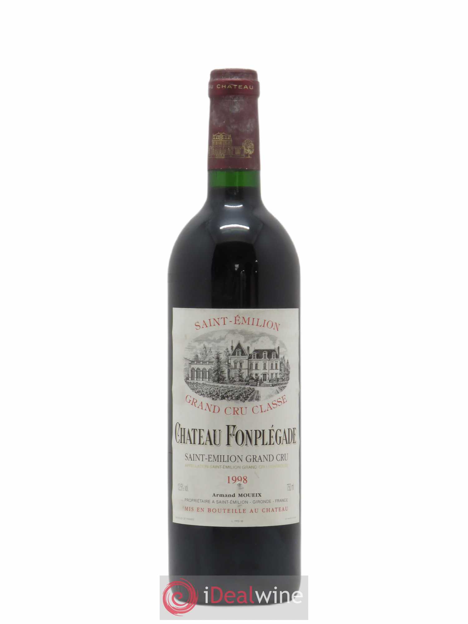 Château Fonplegade Grand Cru Classé (sans prix de réserve) 1998 - Lot de 1 bouteille - 0