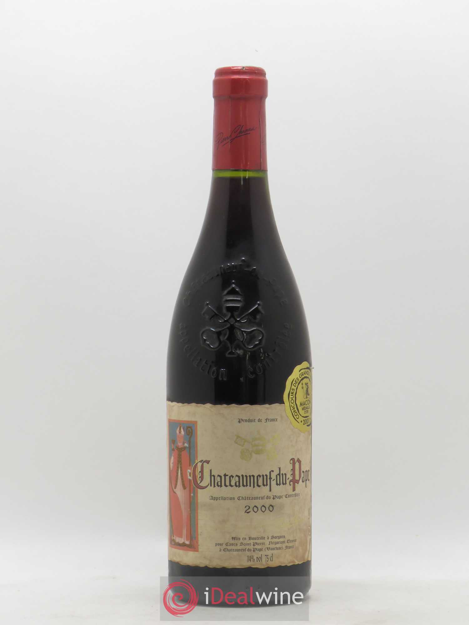 Châteauneuf-du-Pape Cave Saint Pierre 2000 - Lot de 1 bouteille - 0