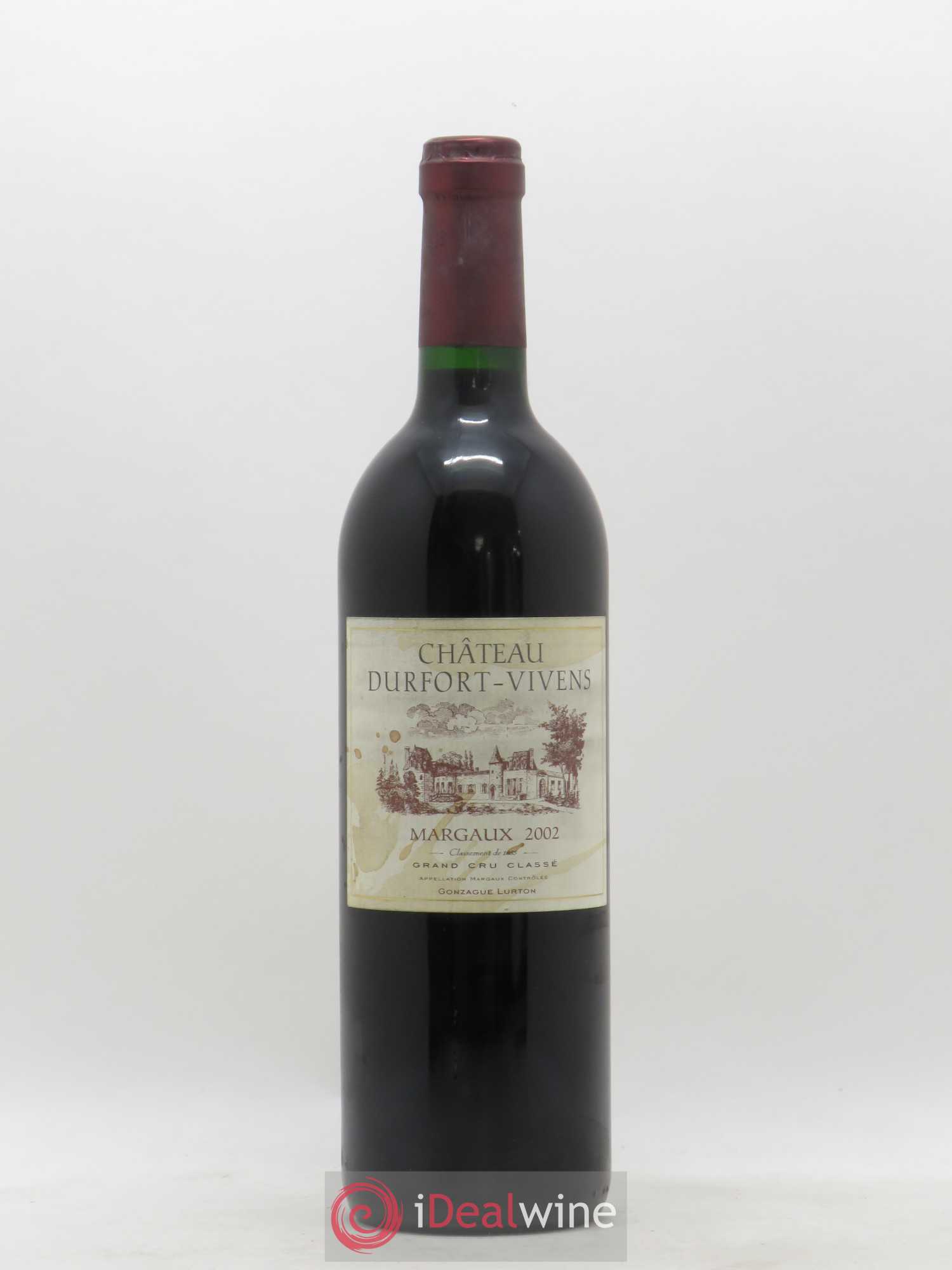 Château Durfort Vivens 2ème Grand Cru Classé 2002 - Lot de 1 bouteille - 0