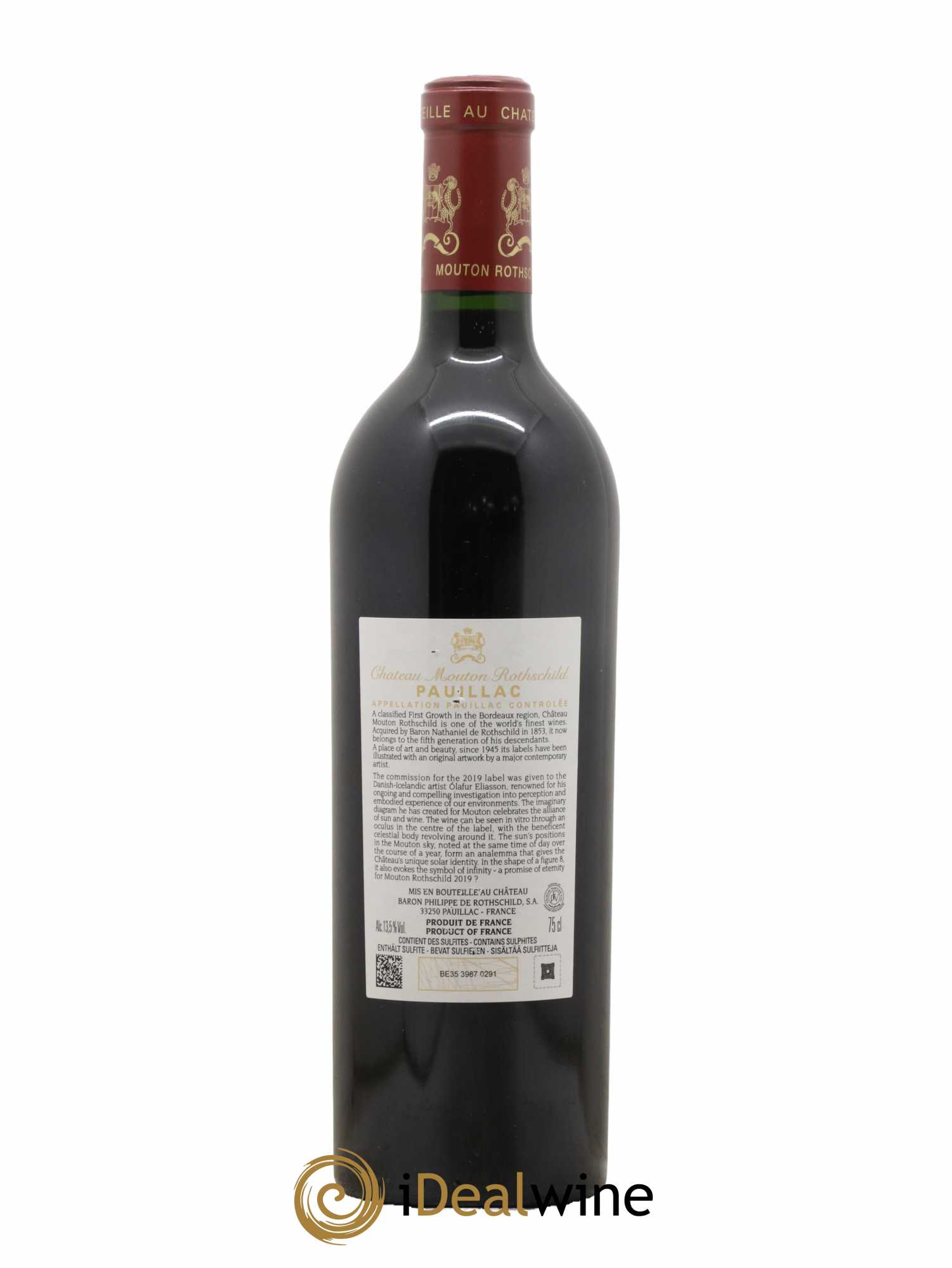 Château Mouton Rothschild 1er Grand Cru Classé 2019 - Lot de 1 bouteille - 1