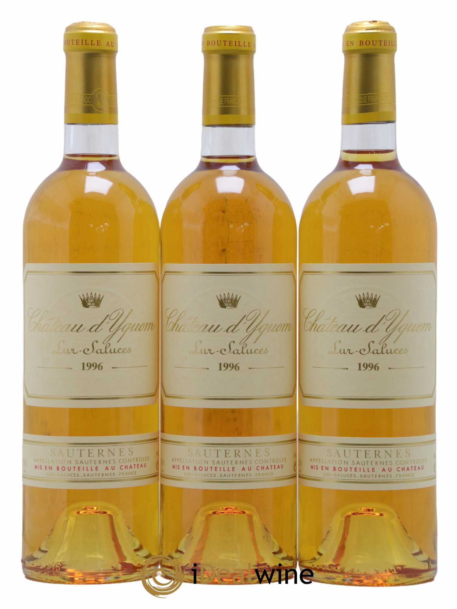 Château d' Yquem 1er Cru Classé Supérieur 1996 - Lotto di 3 bottiglie - 0
