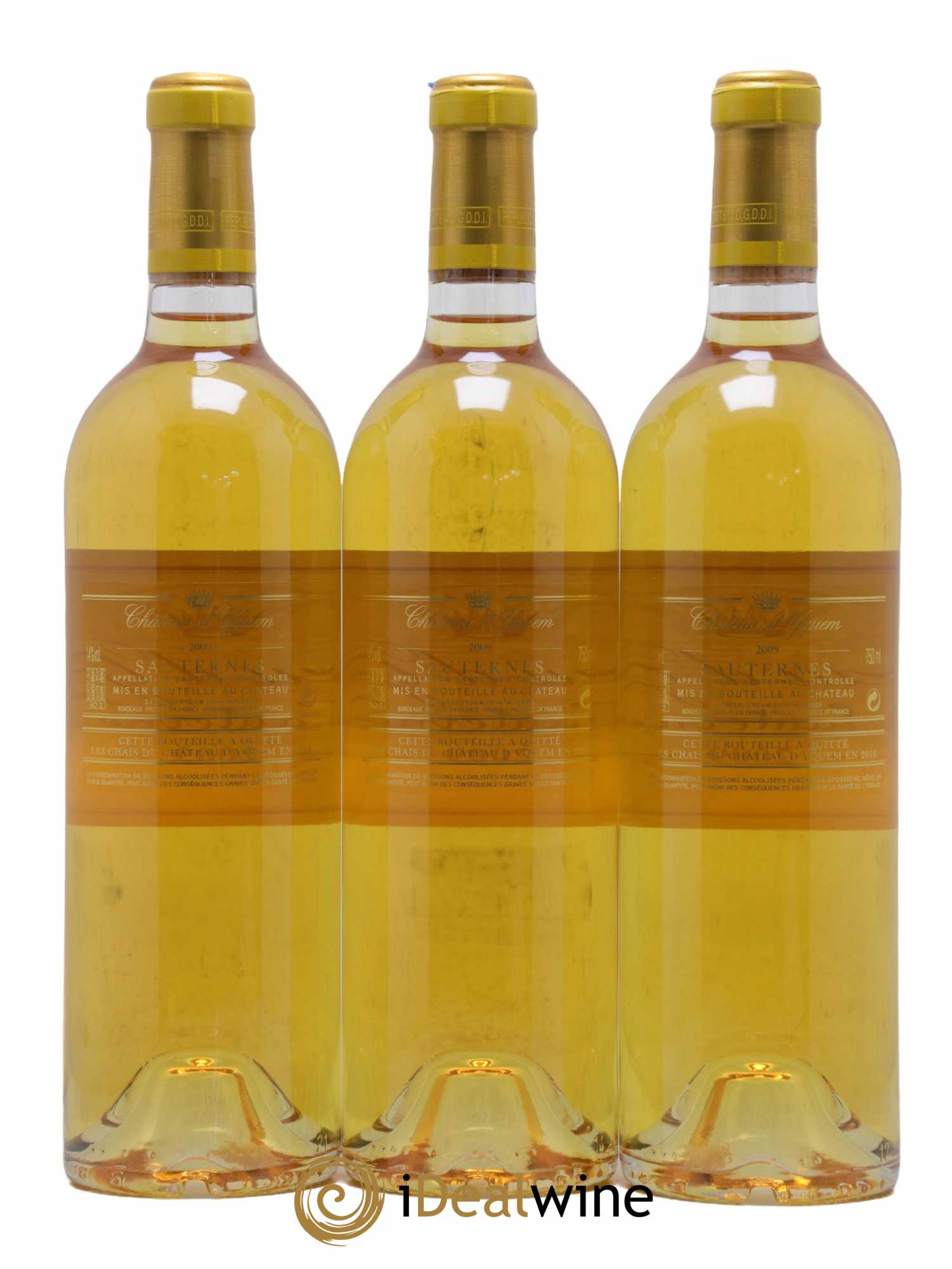 Château d' Yquem 1er Cru Classé Supérieur 3x2009/3x2015 - Lotto di 1 bottiglia - 3