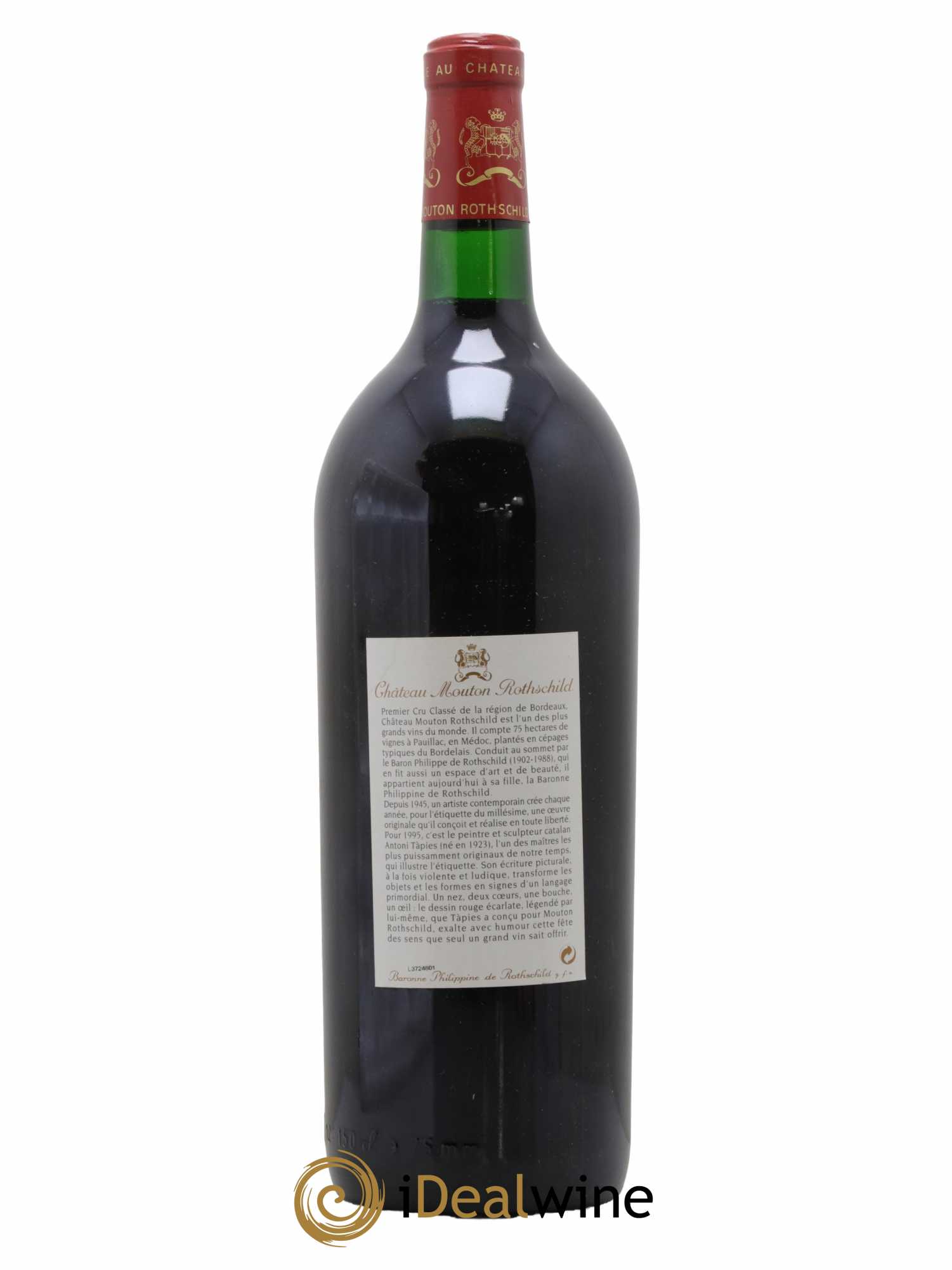 Château Mouton Rothschild 1er Grand Cru Classé 1995 - Lot de 1 magnum - 1