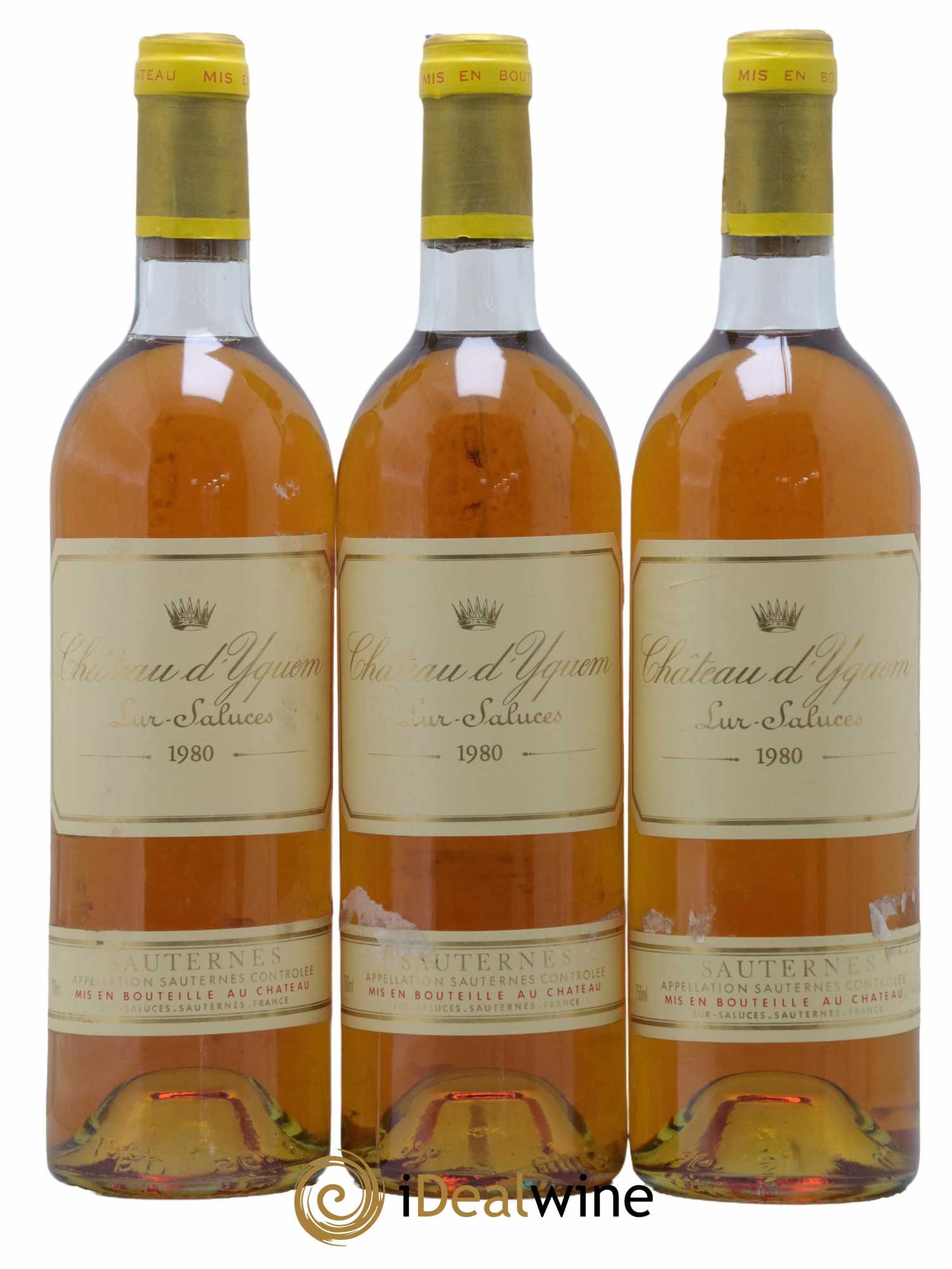 Château d' Yquem 1er Cru Classé Supérieur 1980 - Lotto di 3 bottiglie - 0