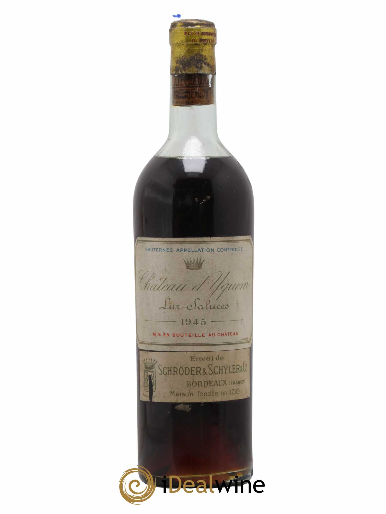 Château d' Yquem 1er Cru Classé Supérieur 1945 - Lotto di 1 bottiglia - 0