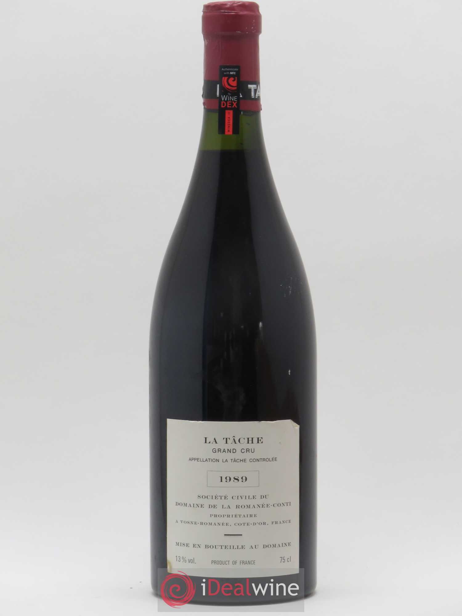 La Tâche Grand Cru Domaine de la Romanée-Conti 1989 - Lot de 1 bouteille - 1