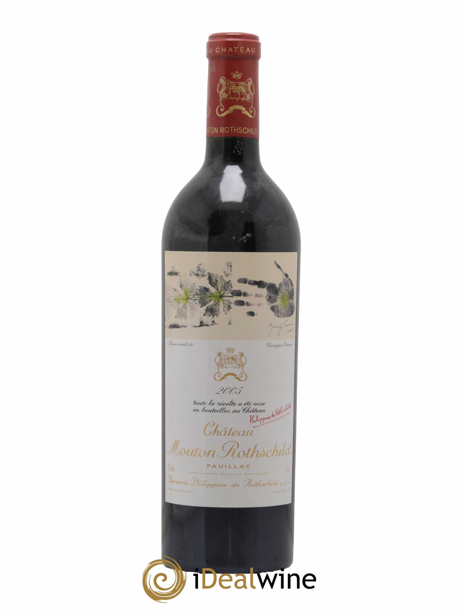 Château Mouton Rothschild 1er Grand Cru Classé 2005 - Lot de 1 bouteille - 0