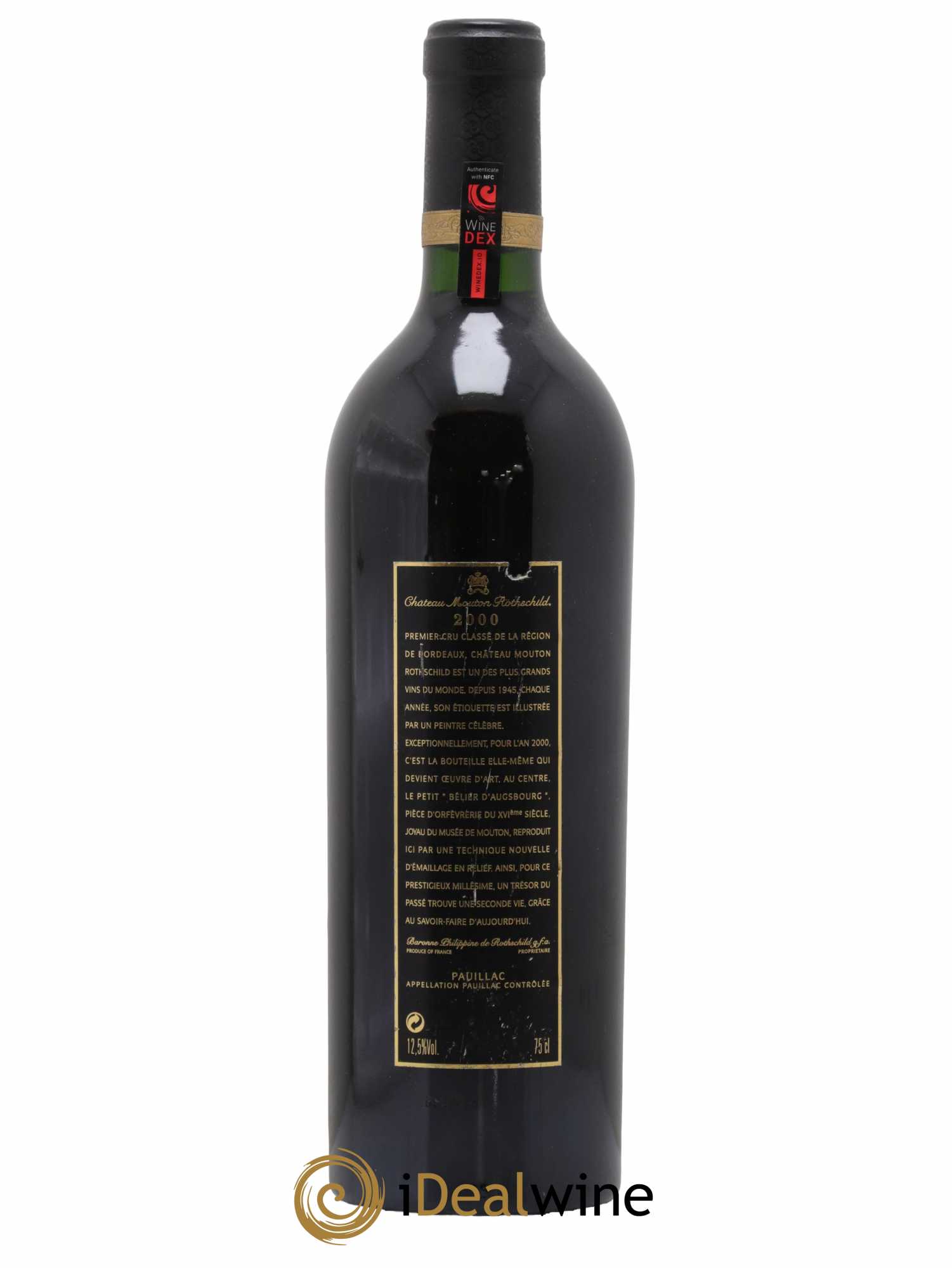 Château Mouton Rothschild 1er Grand Cru Classé 2000 - Lot de 1 bouteille - 1