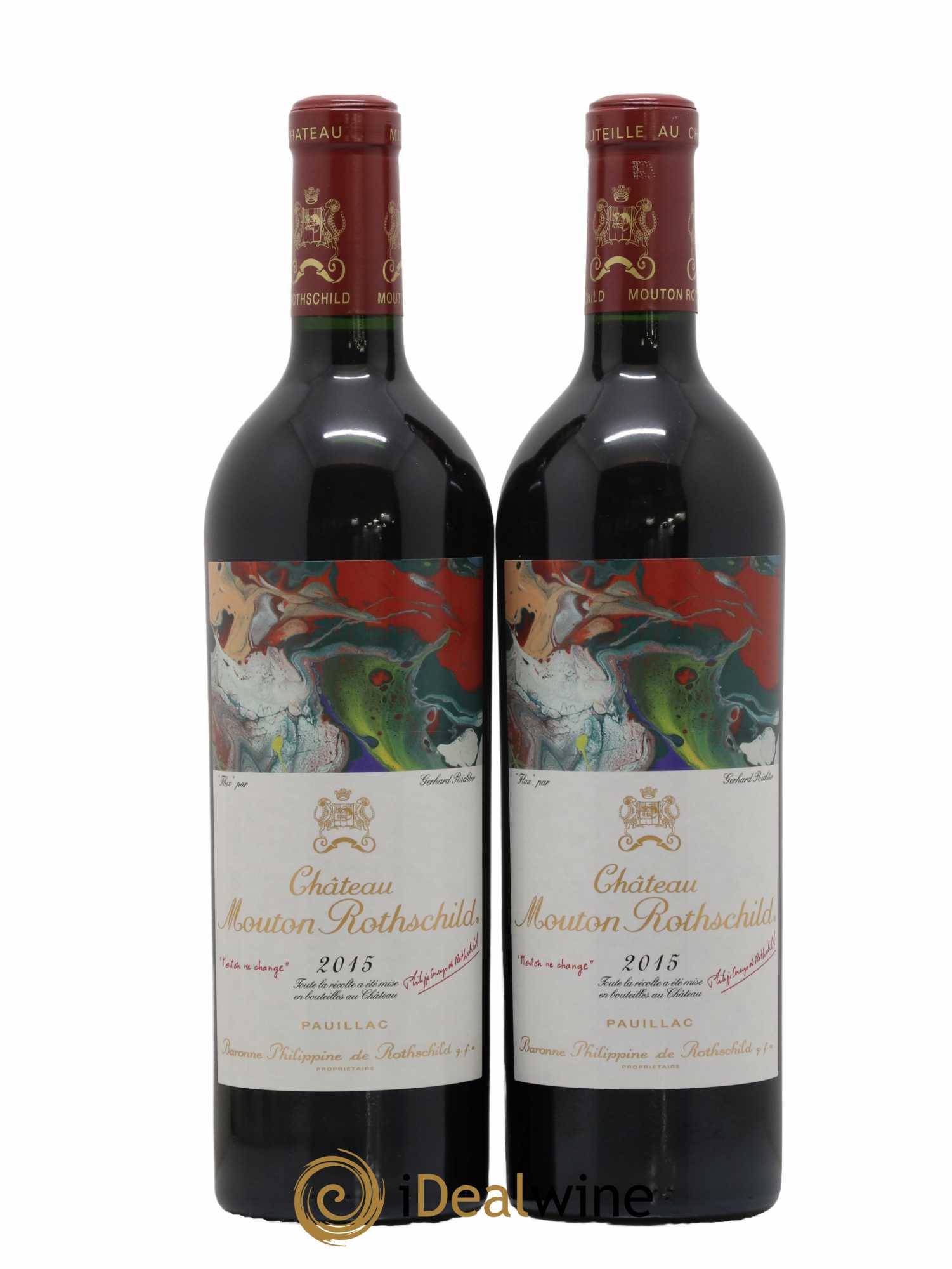 Château Mouton Rothschild 1er Grand Cru Classé 2015 - Lot de 2 bouteilles - 0