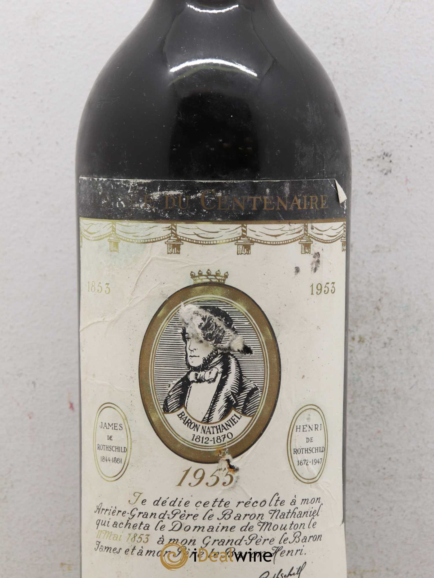 Château Mouton Rothschild 1er Grand Cru Classé 1953 - Lot de 1 bouteille - 1