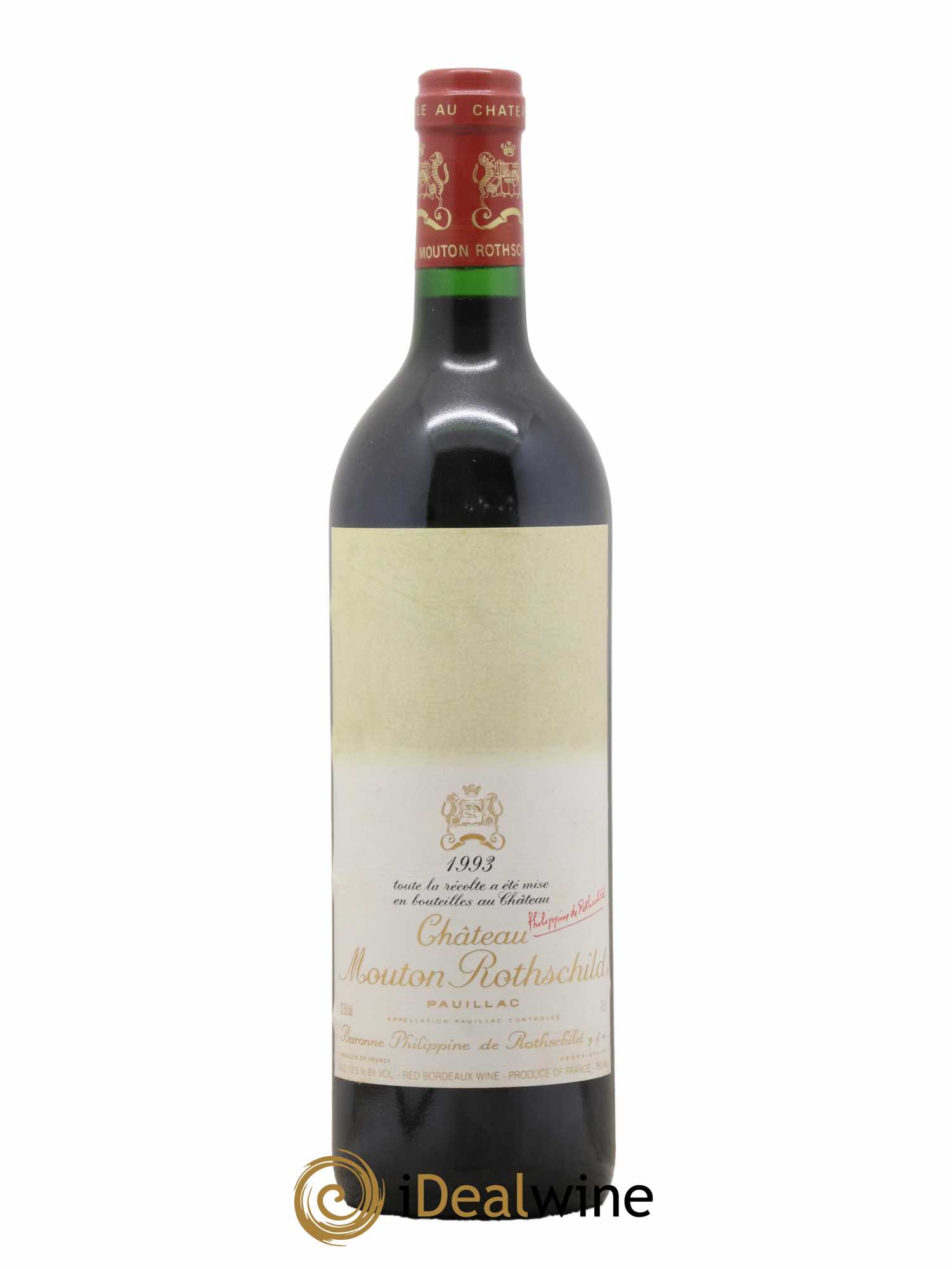 Château Mouton Rothschild 1er Grand Cru Classé 1993 - Lot de 1 bouteille - 0