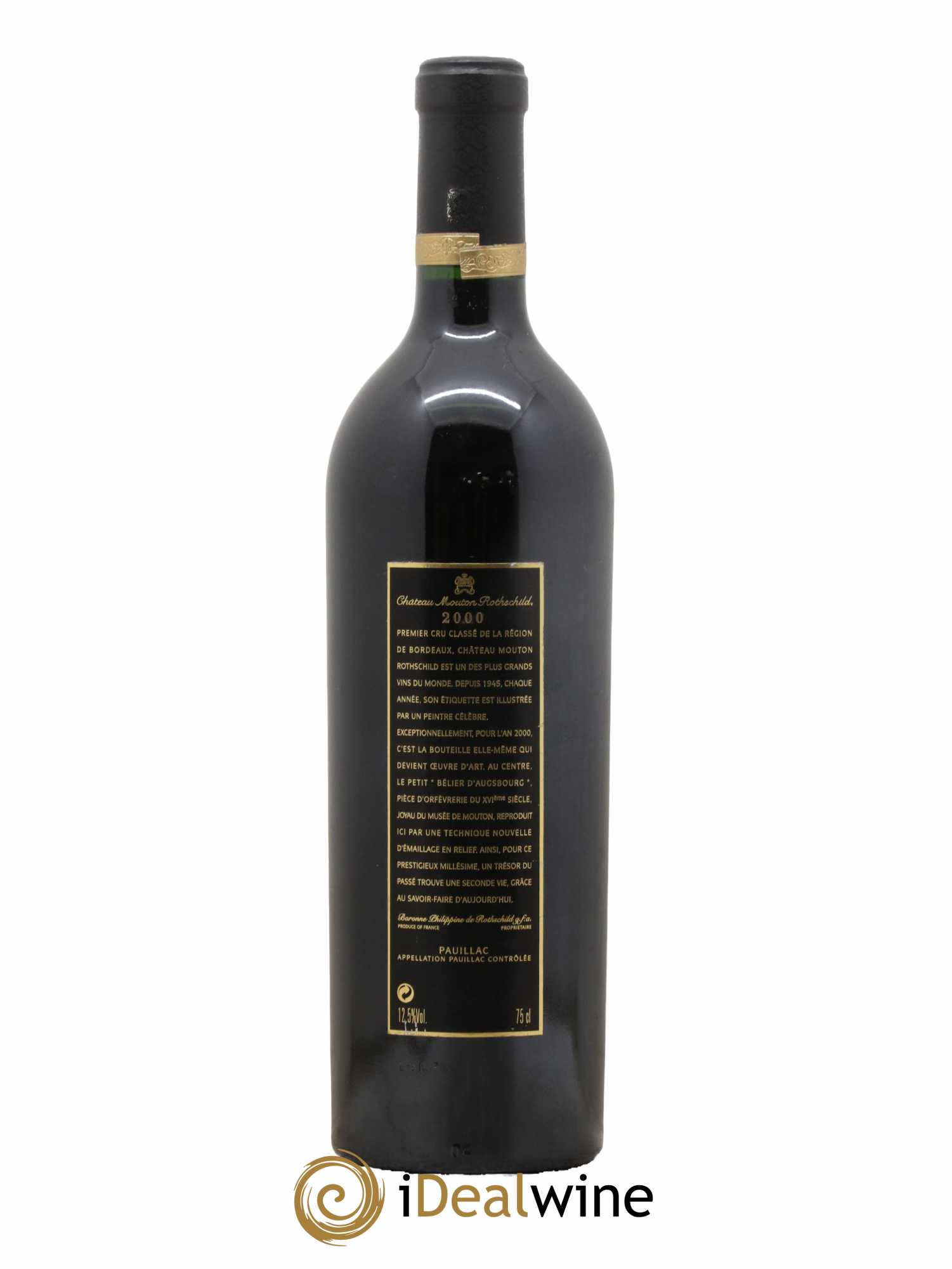 Château Mouton Rothschild 1er Grand Cru Classé 2000 - Lot de 1 bouteille - 1