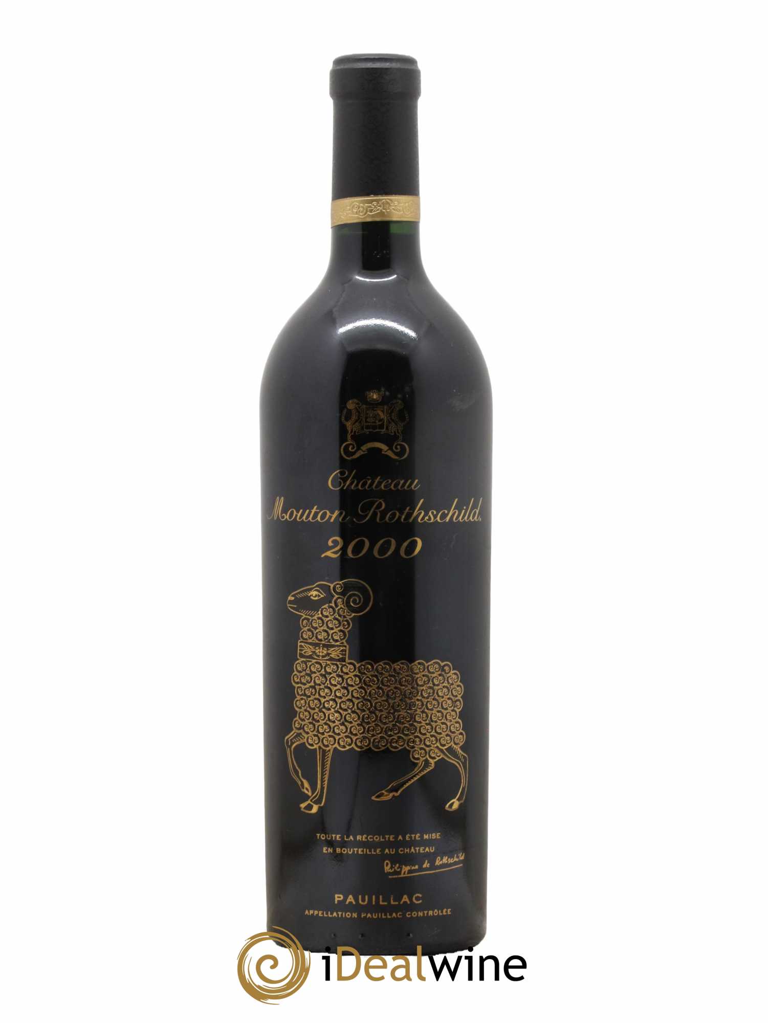Château Mouton Rothschild 1er Grand Cru Classé 2000 - Lot de 1 bouteille - 0