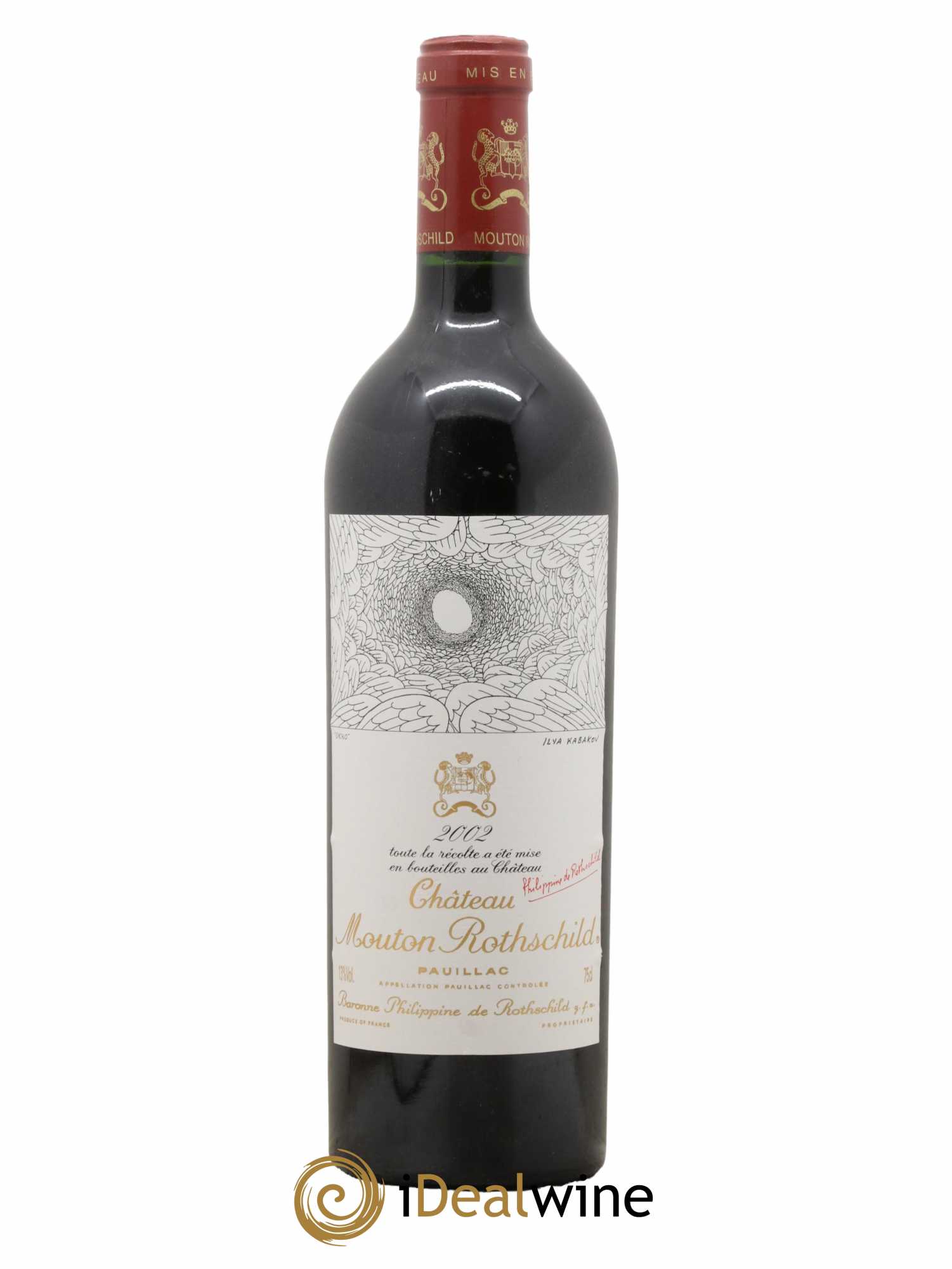 Château Mouton Rothschild 1er Grand Cru Classé 2002 - Lot de 1 bouteille - 0