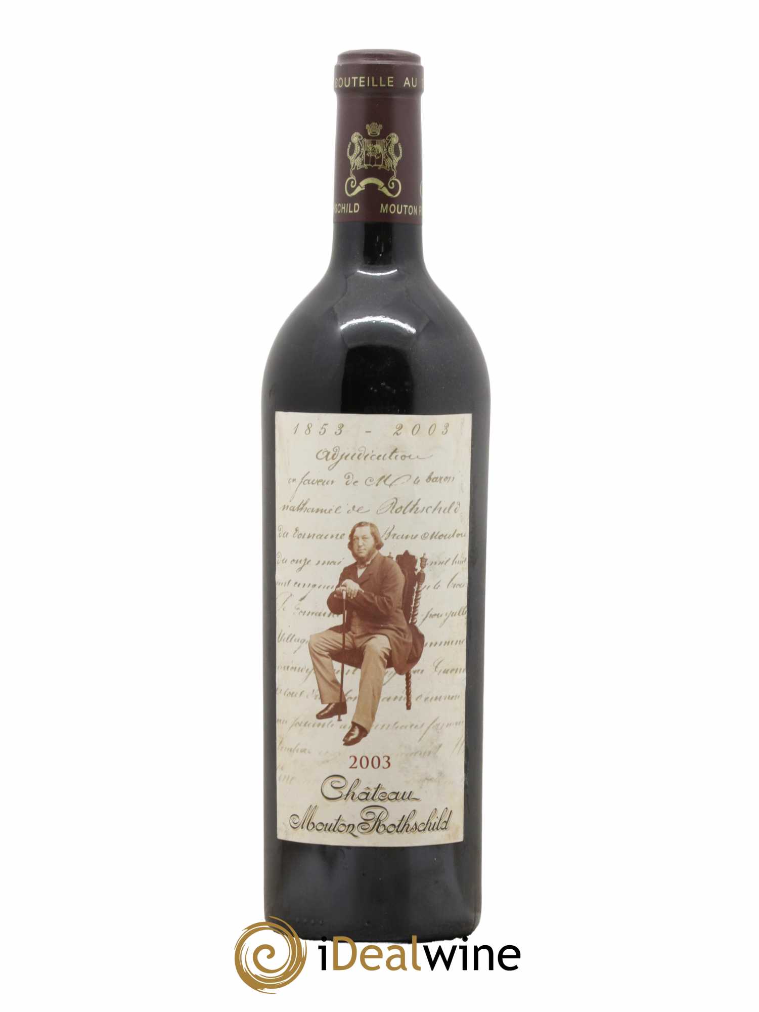 Château Mouton Rothschild 1er Grand Cru Classé 2003 - Lot de 1 bouteille - 0
