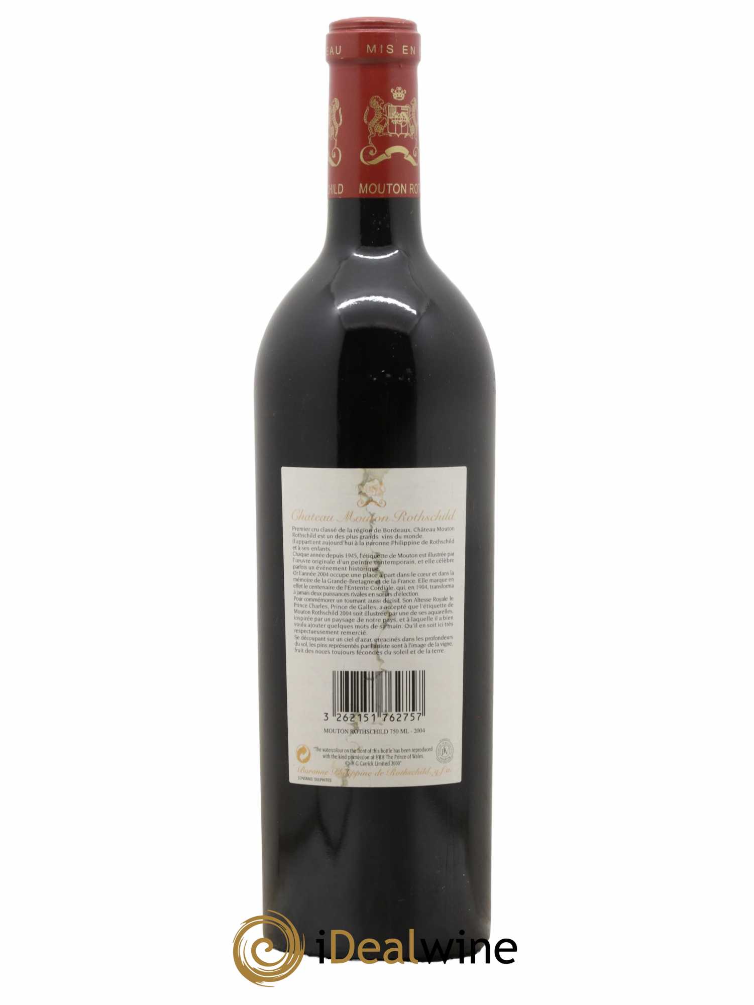 Château Mouton Rothschild 1er Grand Cru Classé 2004 - Lot de 1 bouteille - 1