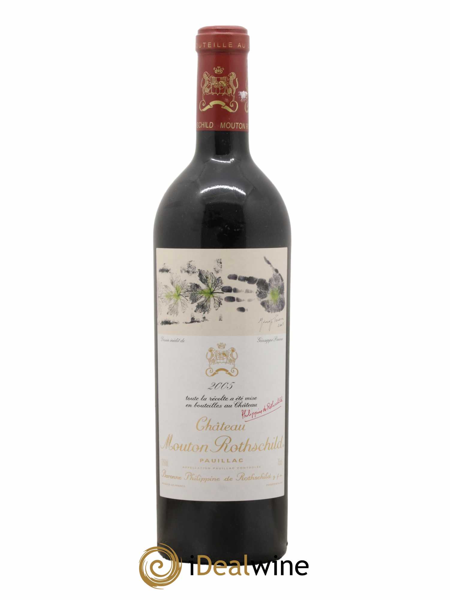 Château Mouton Rothschild 1er Grand Cru Classé 2005 - Lot de 1 bouteille - 0
