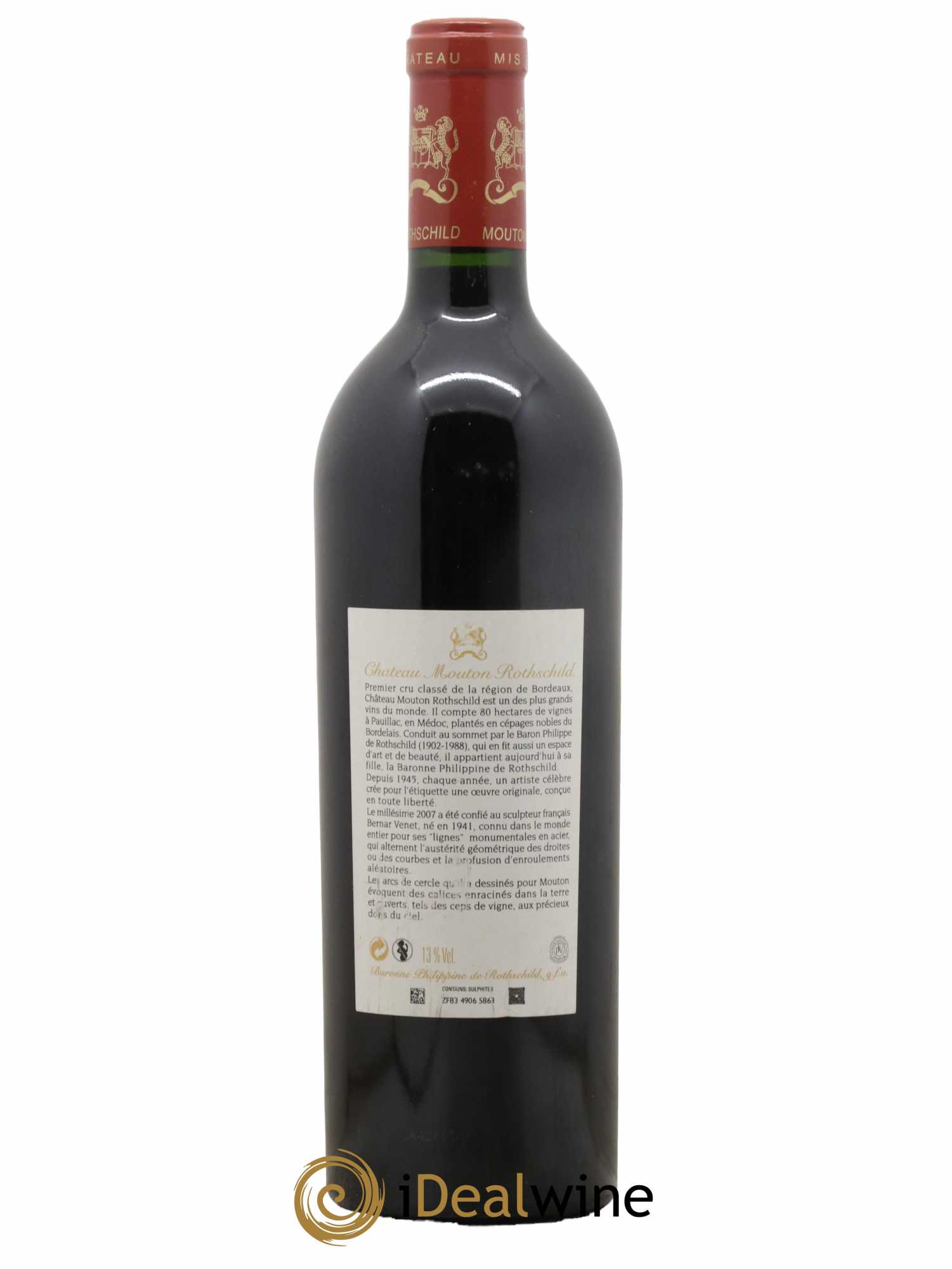 Château Mouton Rothschild 1er Grand Cru Classé 2007 - Lotto di 1 bottiglia - 1