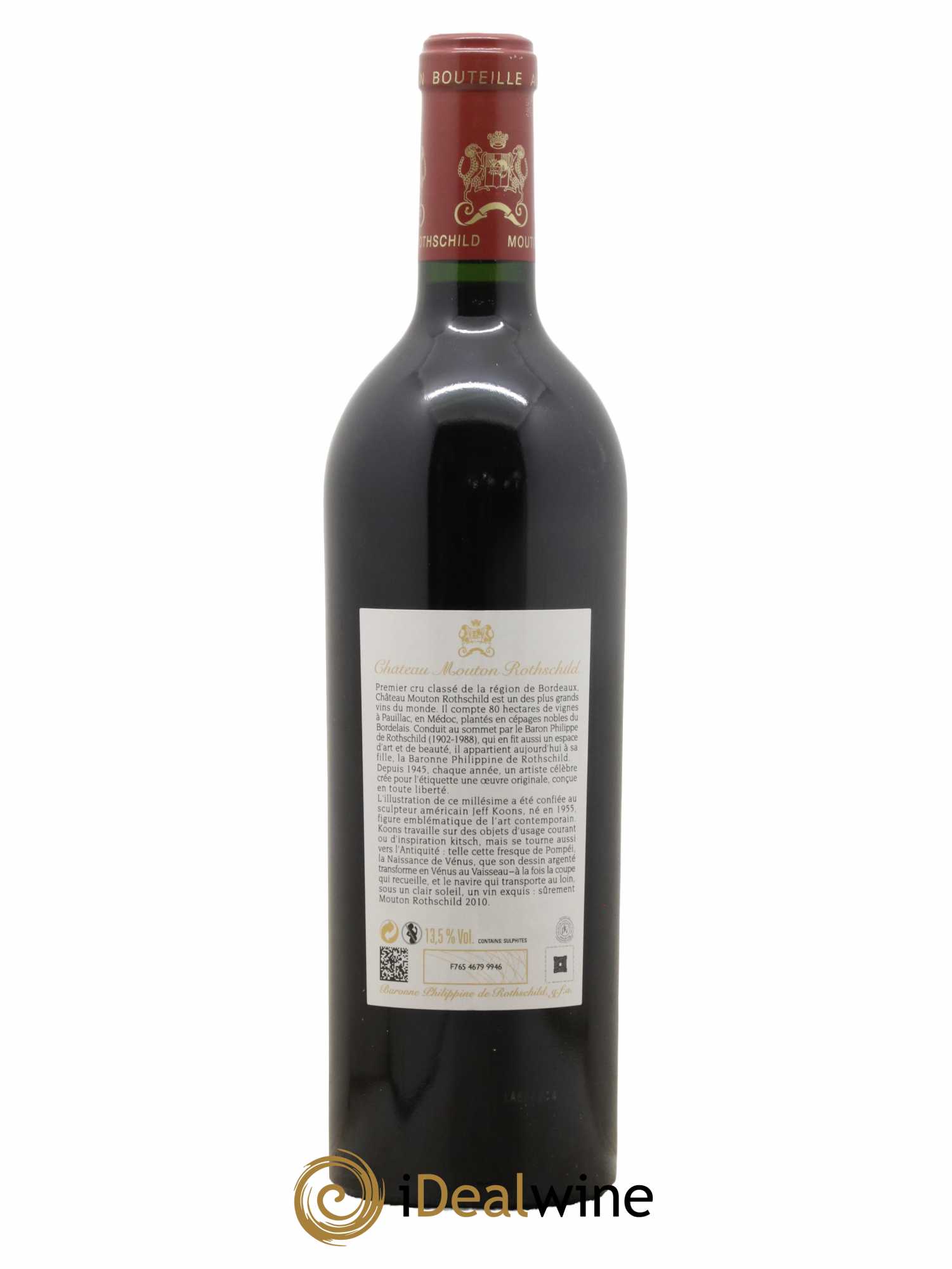 Château Mouton Rothschild 1er Grand Cru Classé 2010 - Lot de 1 bouteille - 1