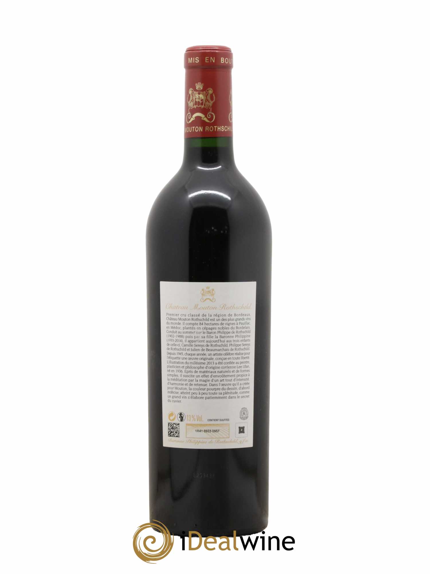 Château Mouton Rothschild 1er Grand Cru Classé 2013 - Lot de 1 bouteille - 1
