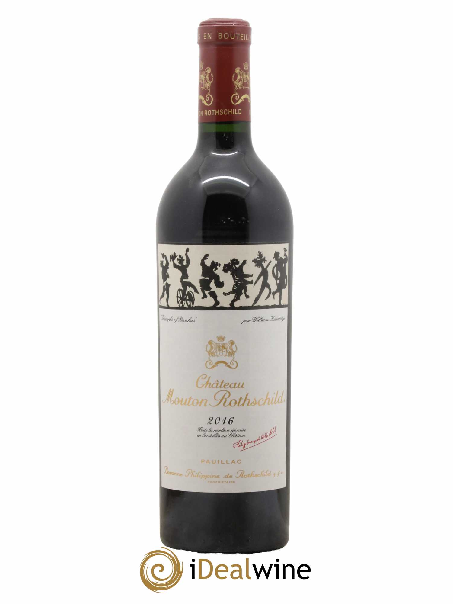 Château Mouton Rothschild 1er Grand Cru Classé 2016 - Lot de 1 bouteille - 0