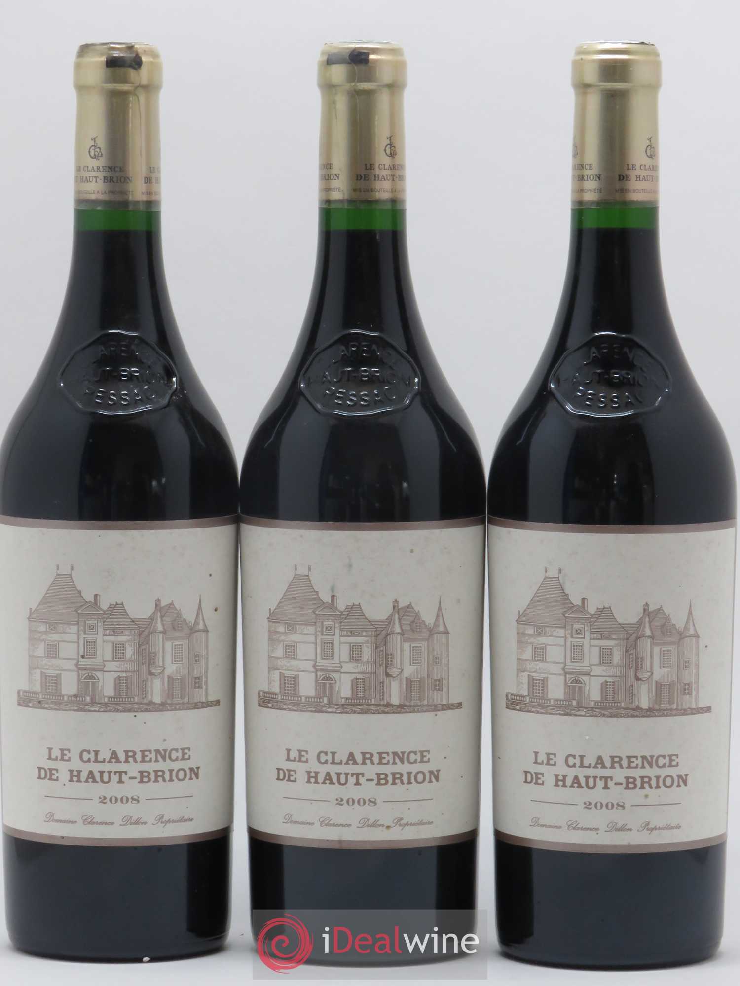 Clarence (Bahans) de Haut-Brion Second Vin 2008 - Lot de 3 bouteilles - 0