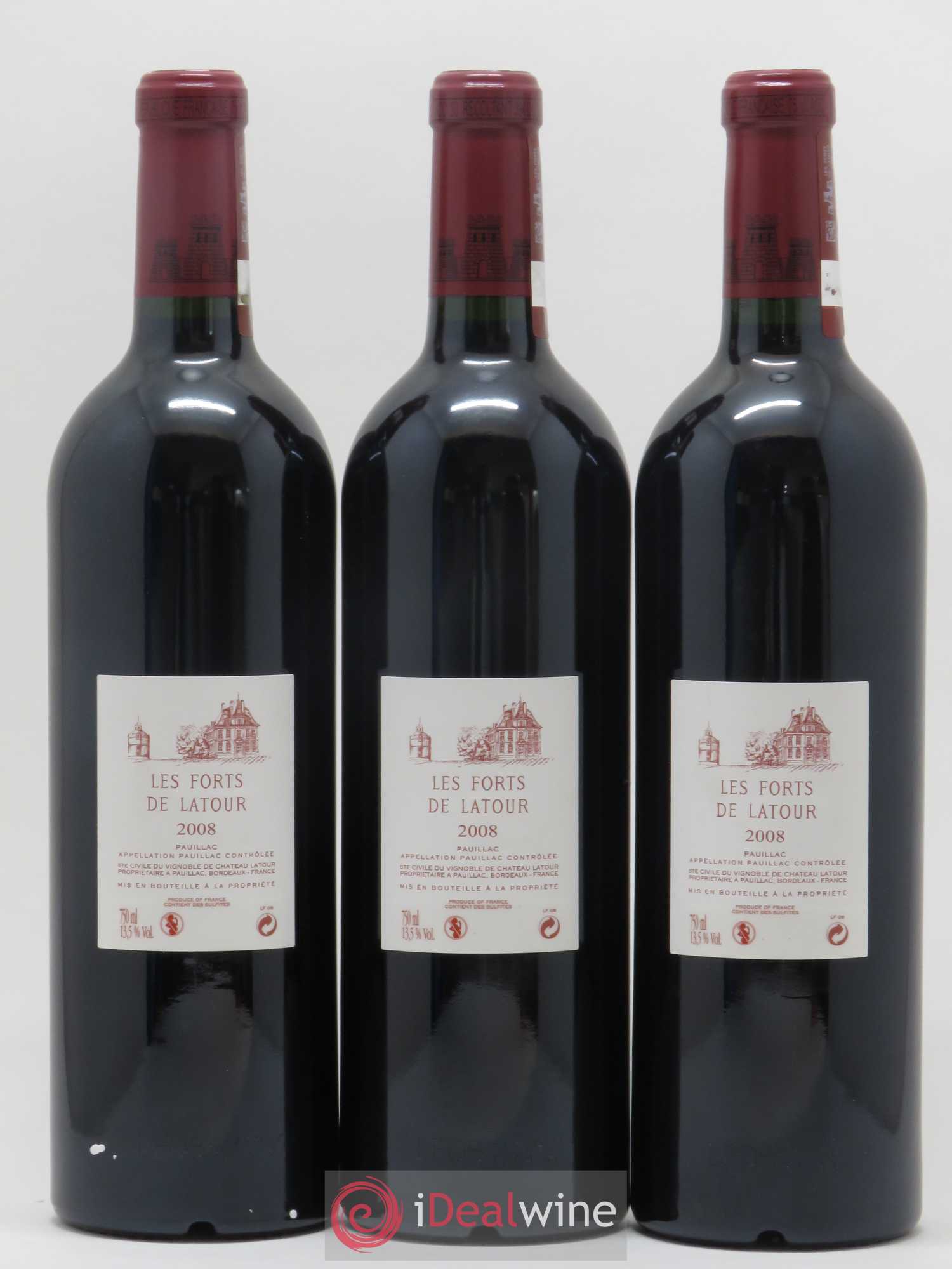 Les Forts de Latour Second Vin 2008 - Lot de 3 bouteilles - 1
