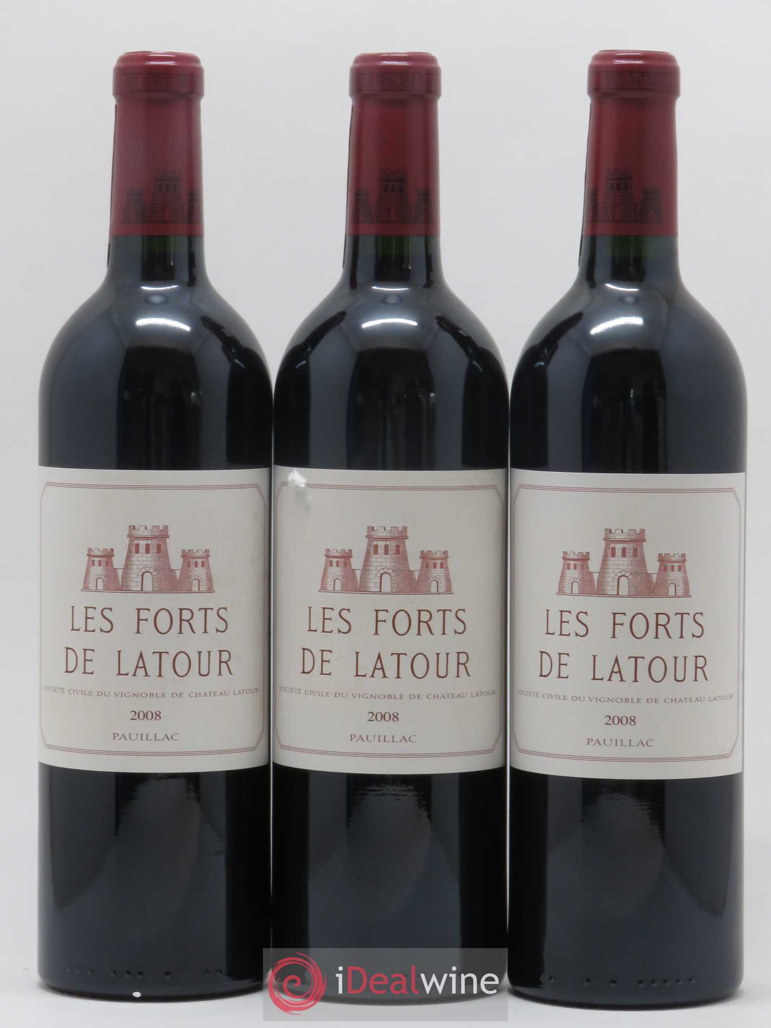 Les Forts de Latour Second Vin 2008 - Lot de 3 bouteilles - 0
