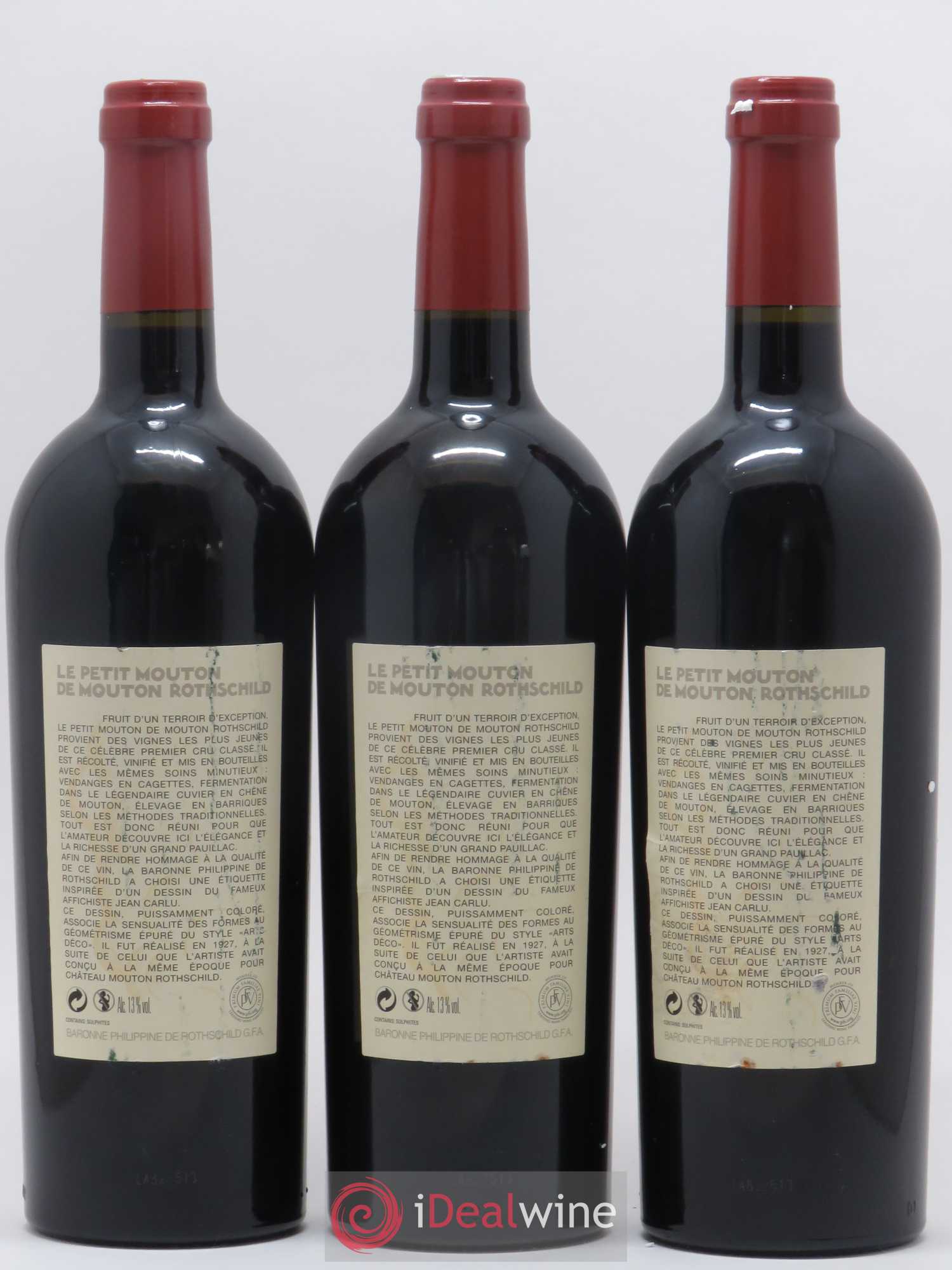 Petit Mouton Second Vin 2008 - Lot de 3 bouteilles - 1