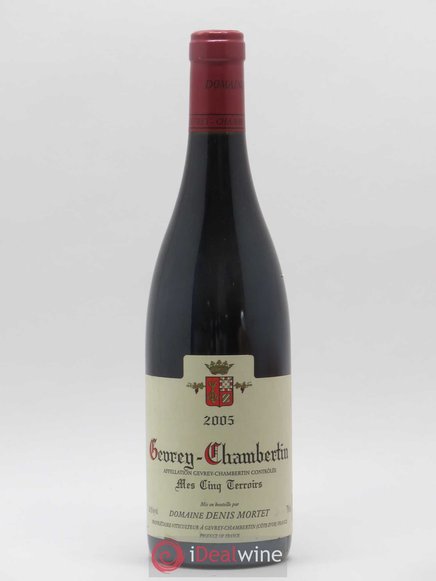 Gevrey-Chambertin Mes Cinq Terroirs Denis Mortet (Domaine) 2005 - Lot de 1 bouteille - 0