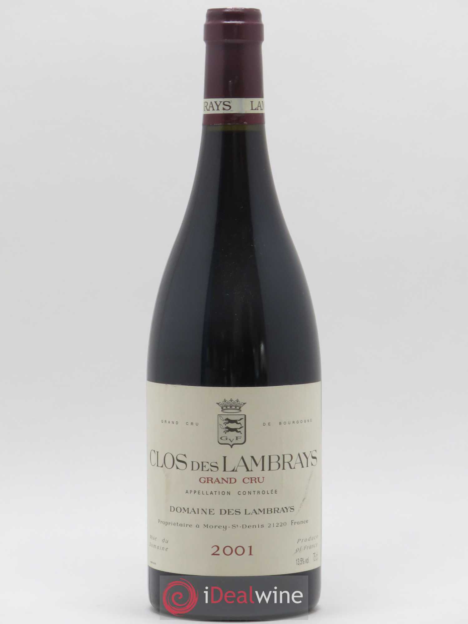 Clos des Lambrays Grand Cru Domaine des Lambrays 2001 - Lot de 1 bouteille - 0