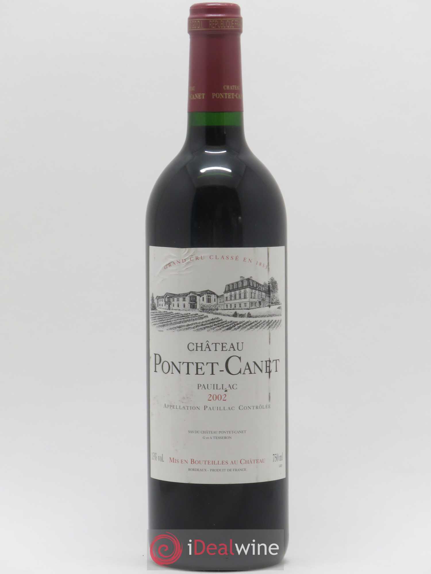 Château Pontet Canet 5ème Grand Cru Classé 2002 - Lot de 1 bouteille - 0