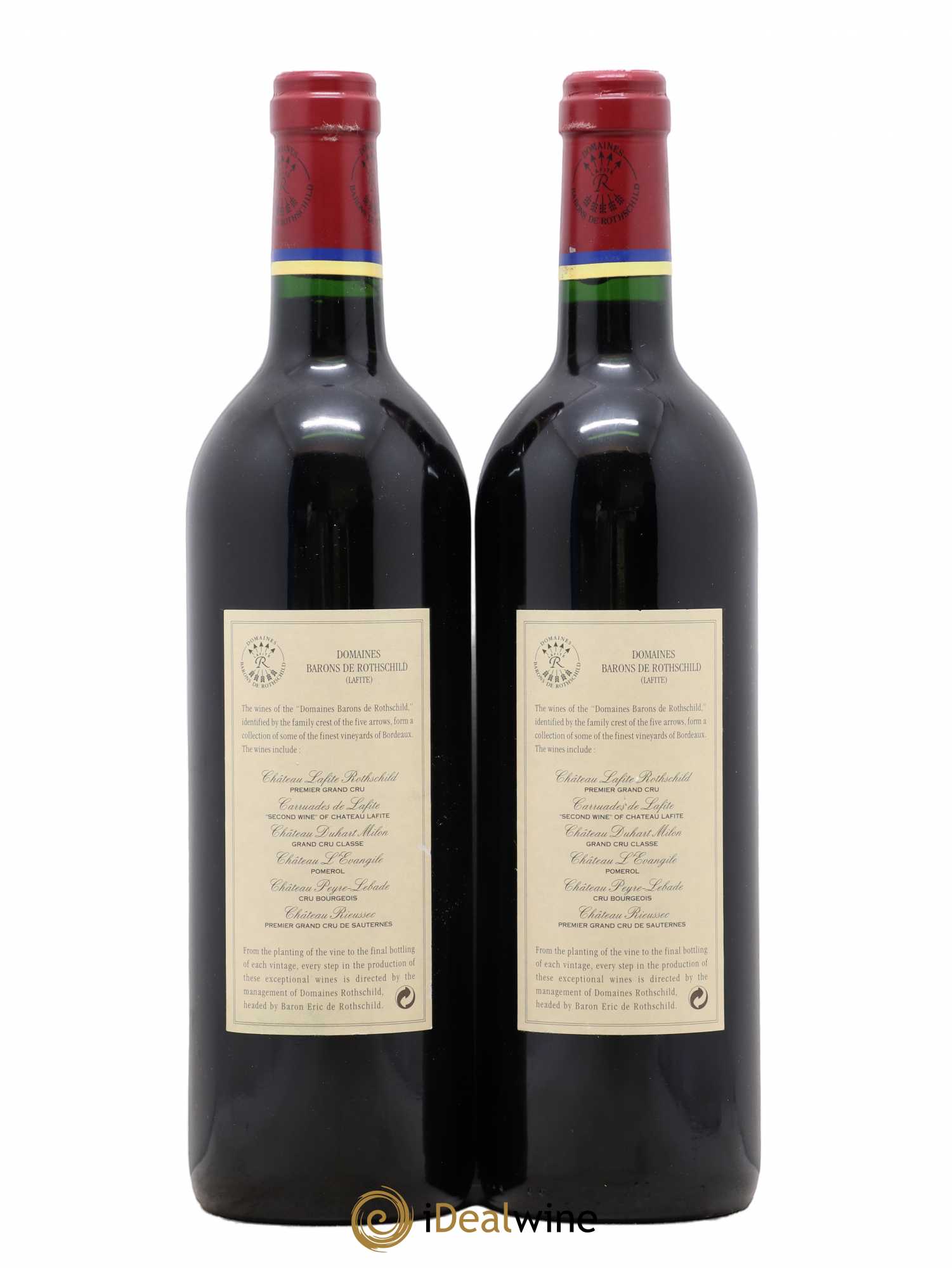 Carruades de Lafite Rothschild Second Vin 1996 - Lot de 2 bouteilles - 1