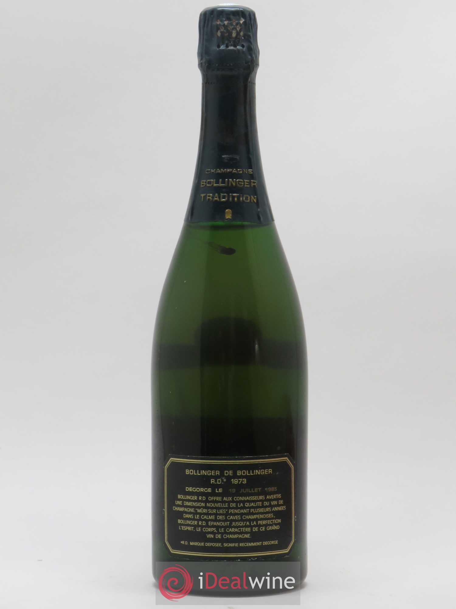 R.D. Extra-Brut Bollinger 1973 - Lot de 1 bouteille - 1