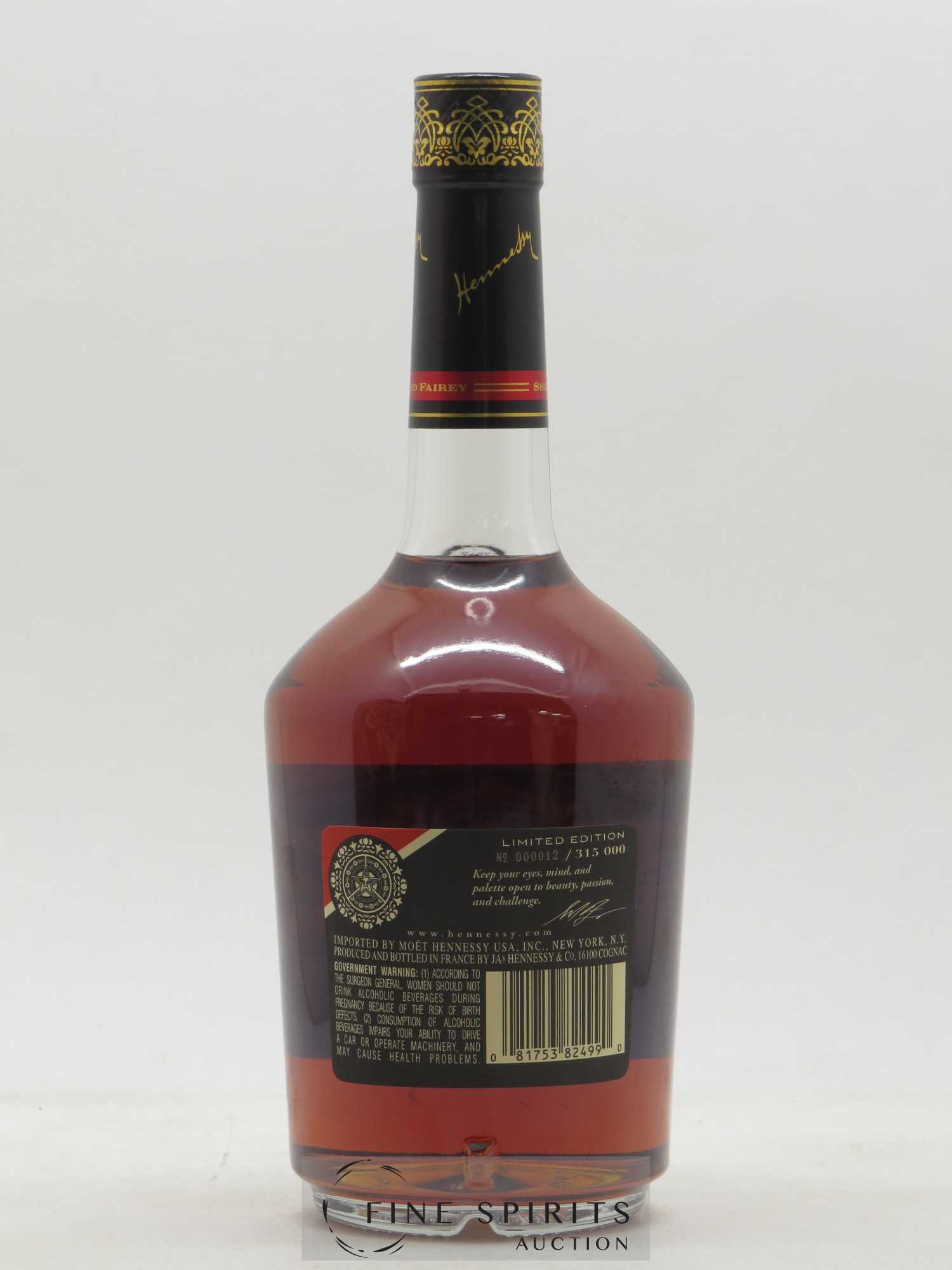 Hennessy Of. Very Special Shepard Fairey - One of 315000 Moët Hennessy USA Limited Edition - Lot de 1 bouteille - 2
