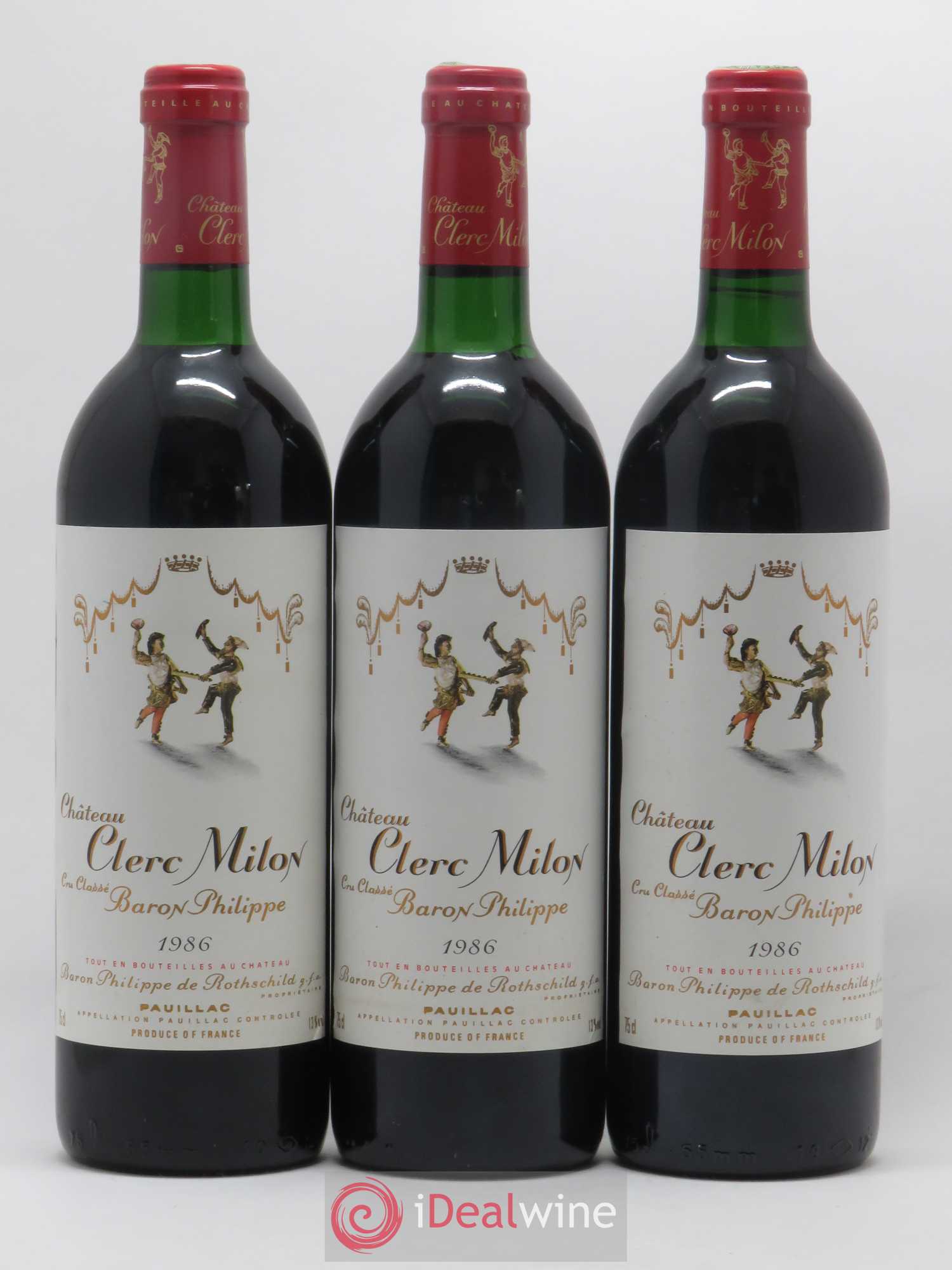 Château Clerc Milon 5ème Grand Cru Classé 1986 - Lotto di 12 bottiglie - 2