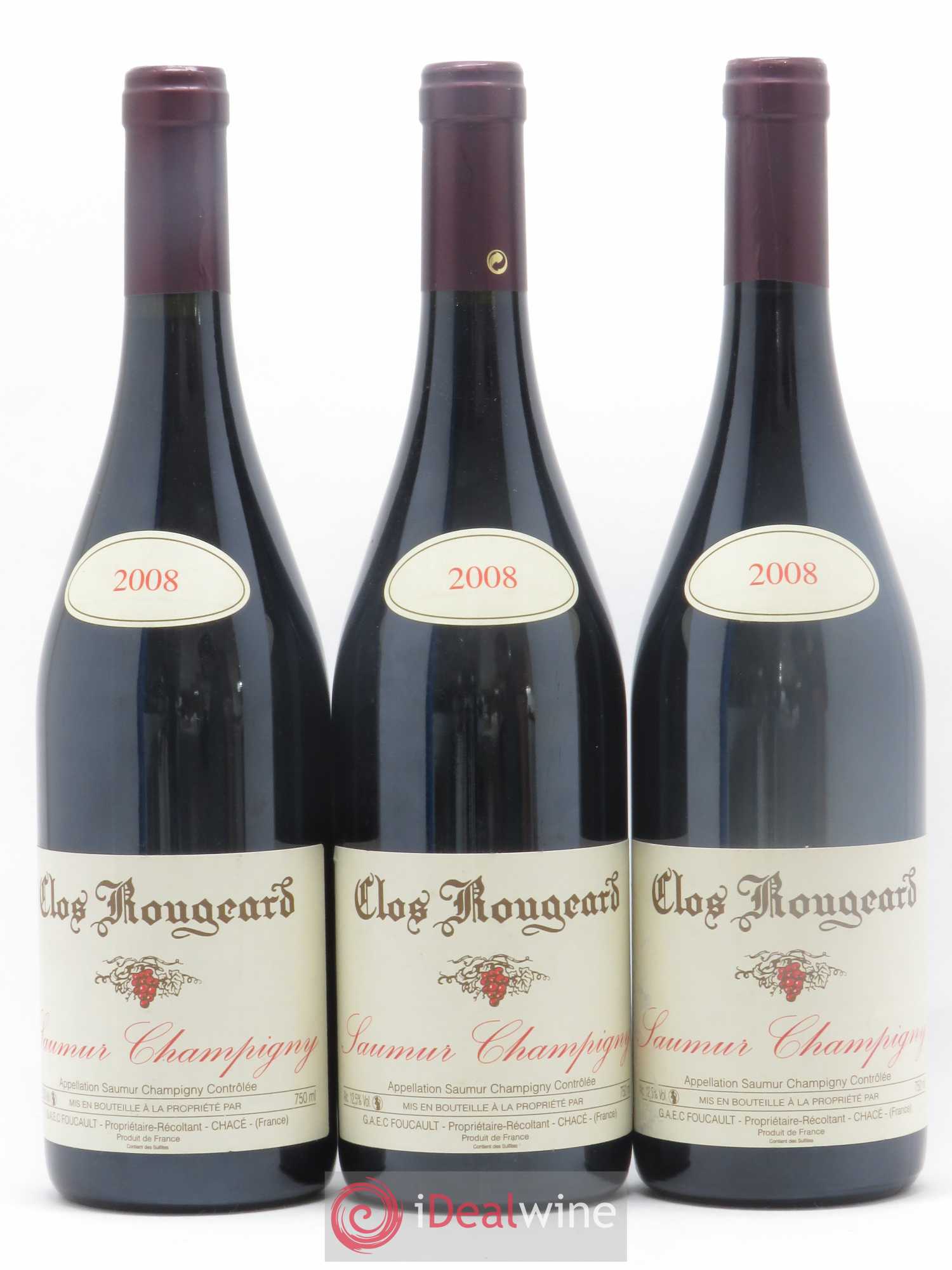 Saumur-Champigny Clos Rougeard 2008 - Lot de 3 bouteilles - 0